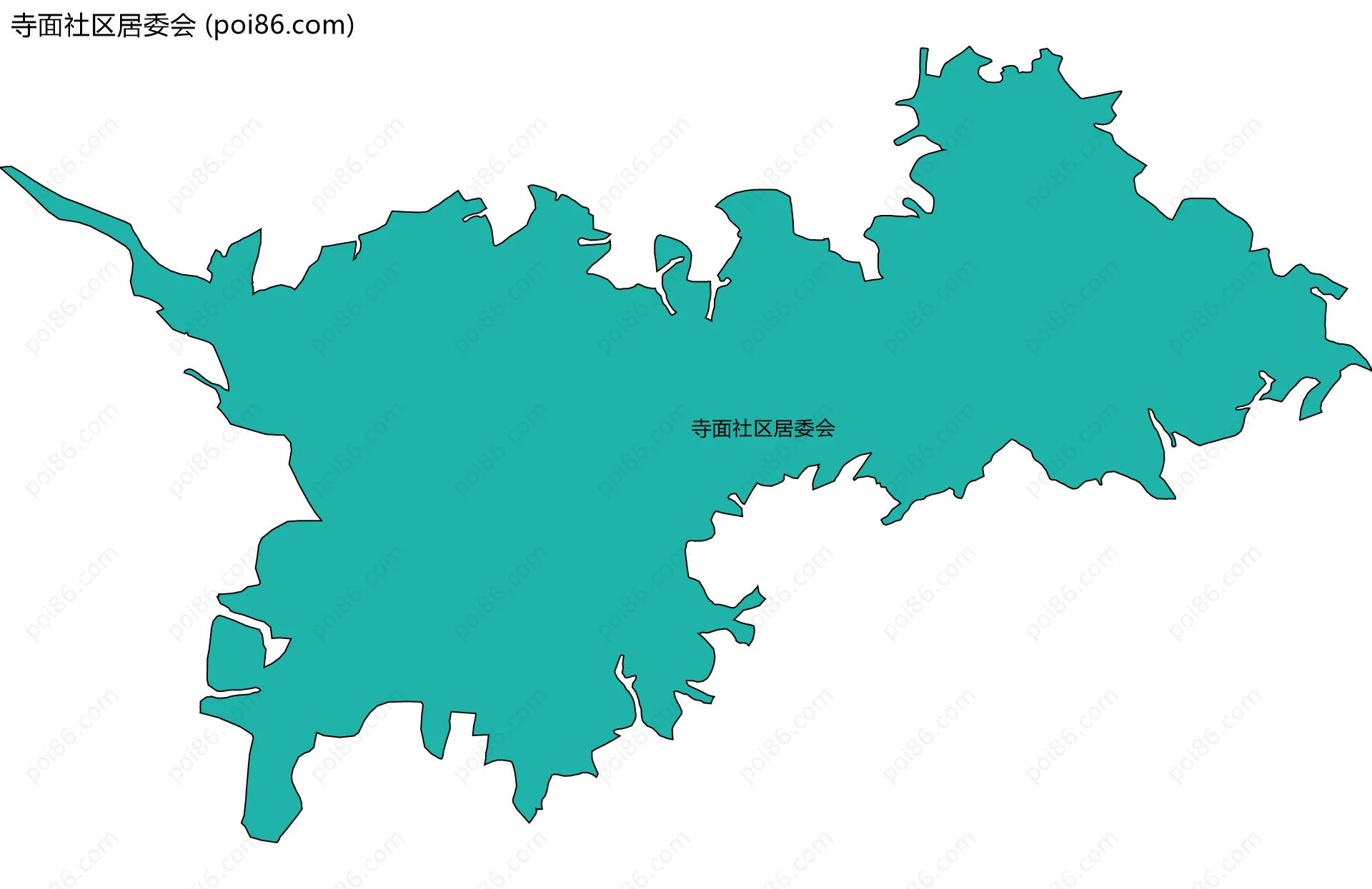 寺面社区居委会边界地图