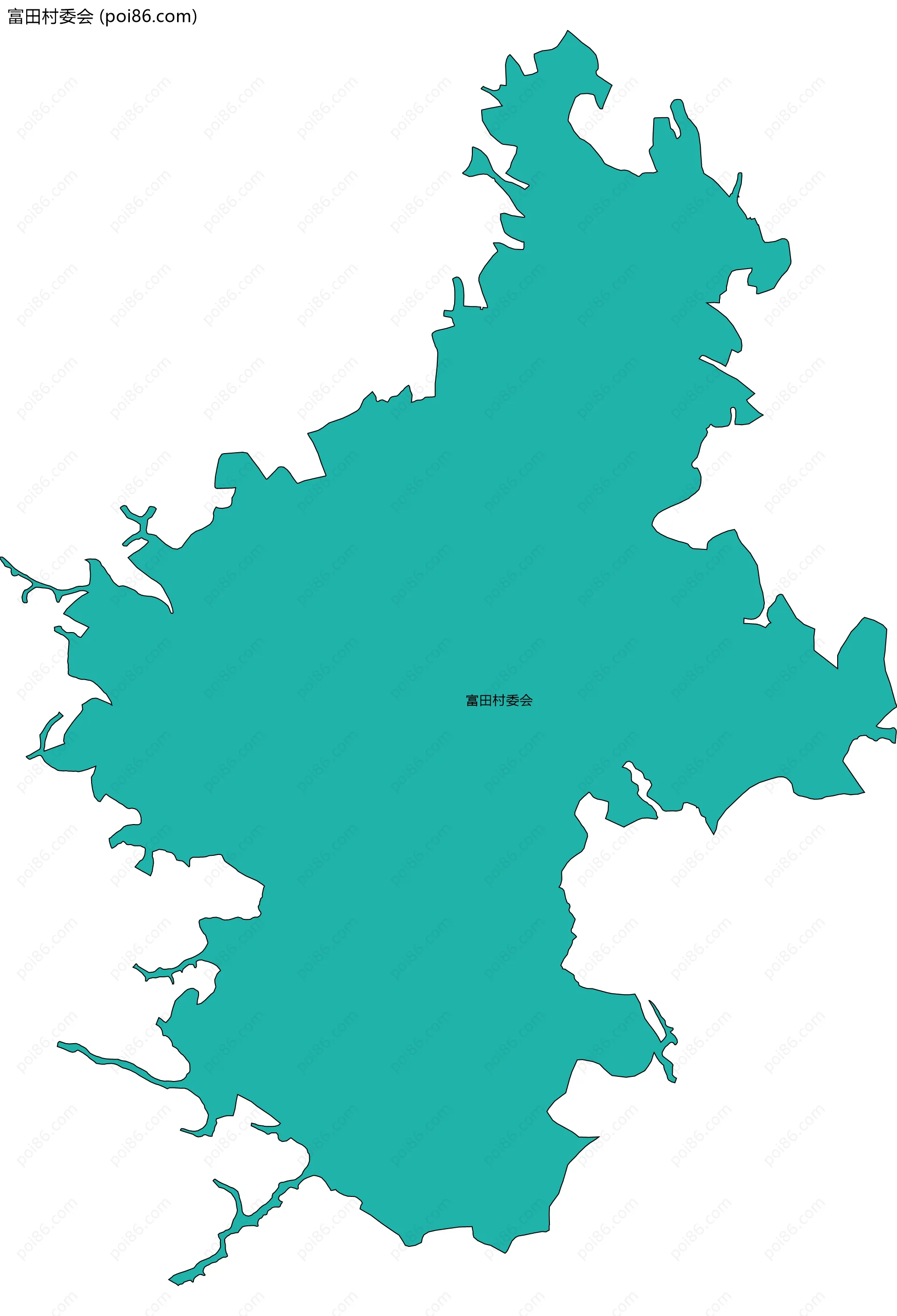 富田村委会边界地图