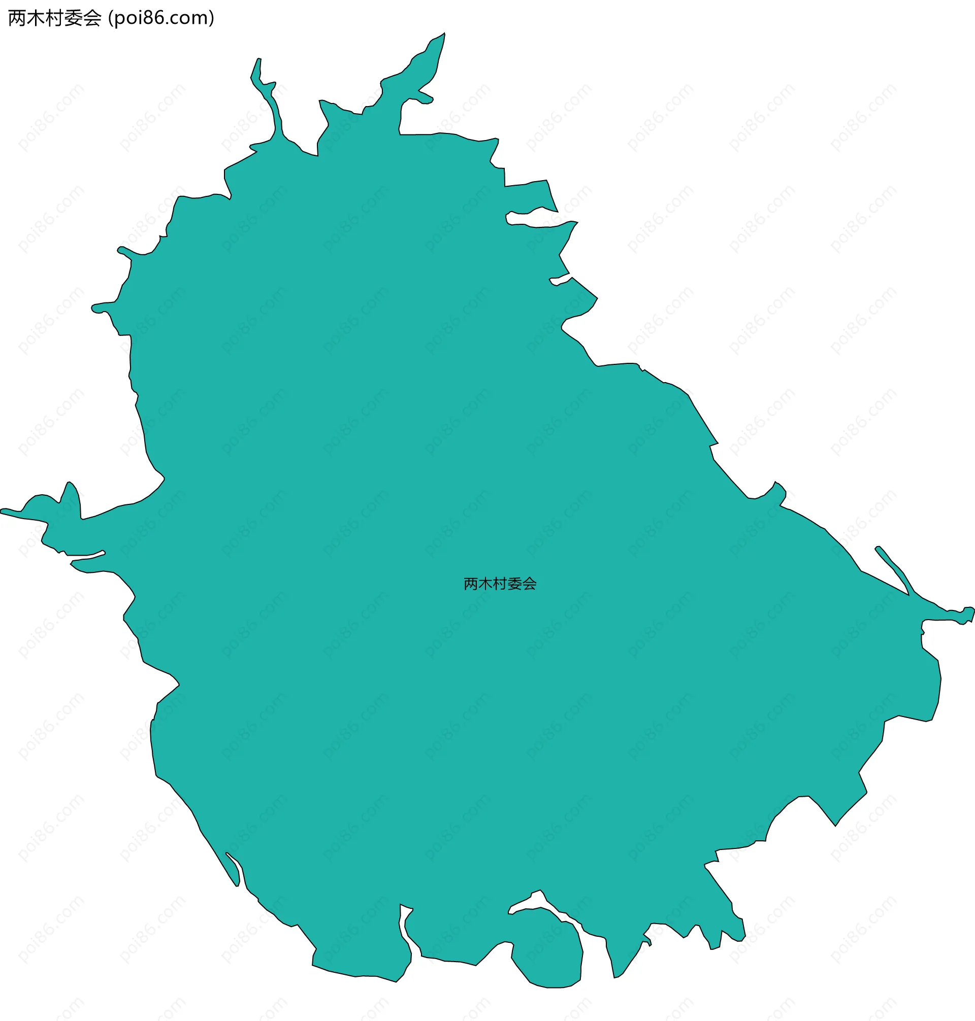 两木村委会边界地图