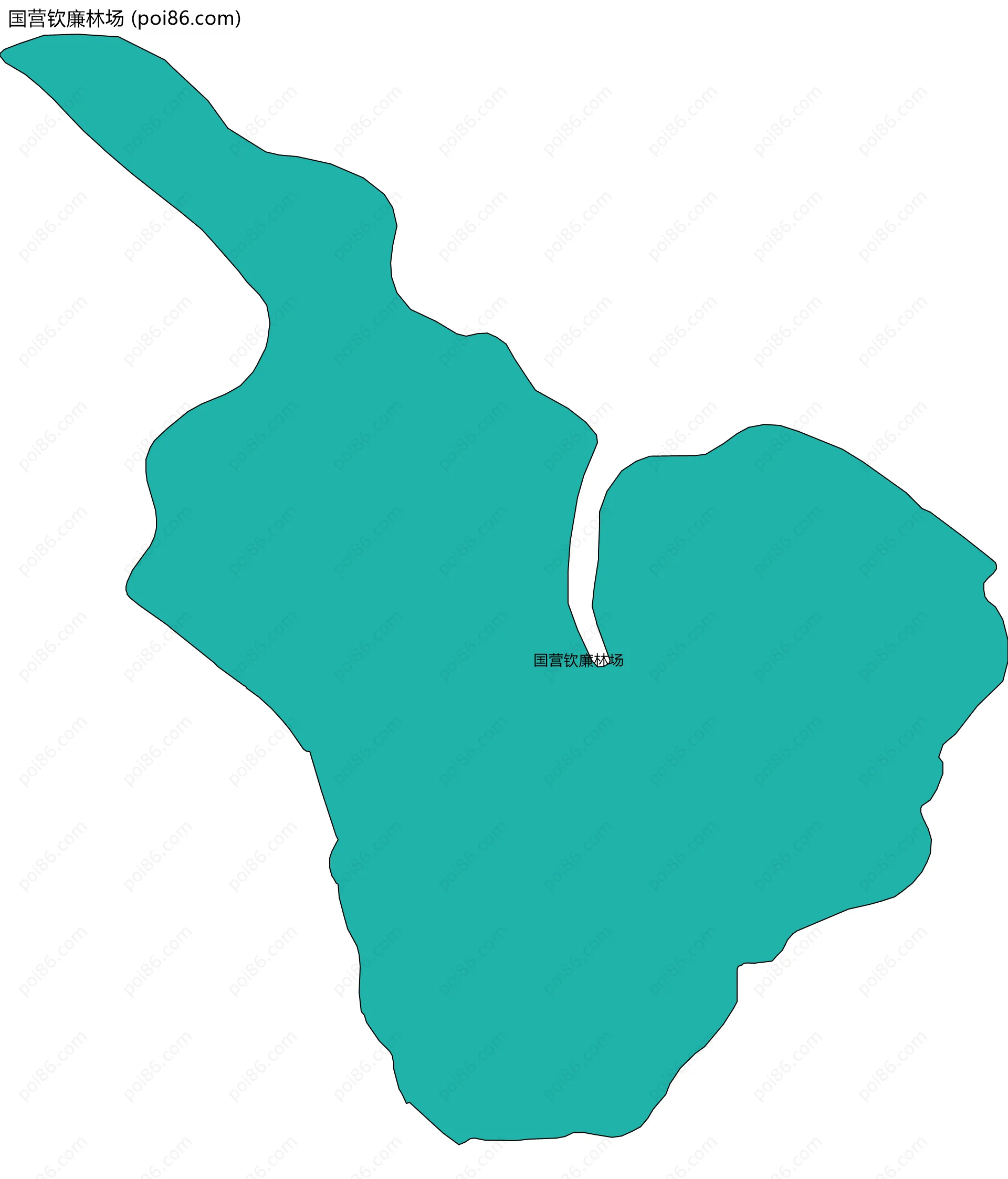 国营钦廉林场边界地图