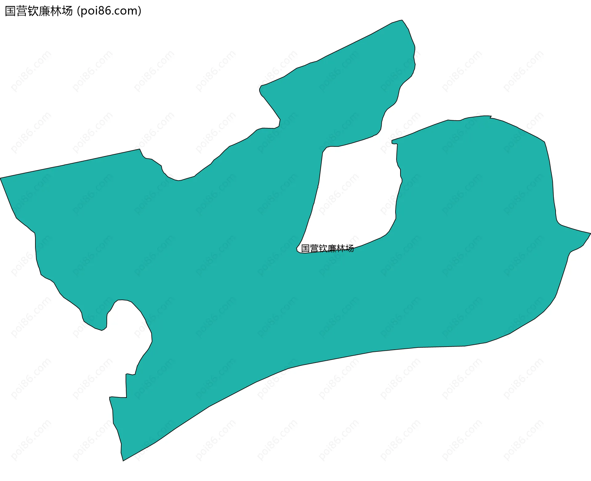 国营钦廉林场边界地图
