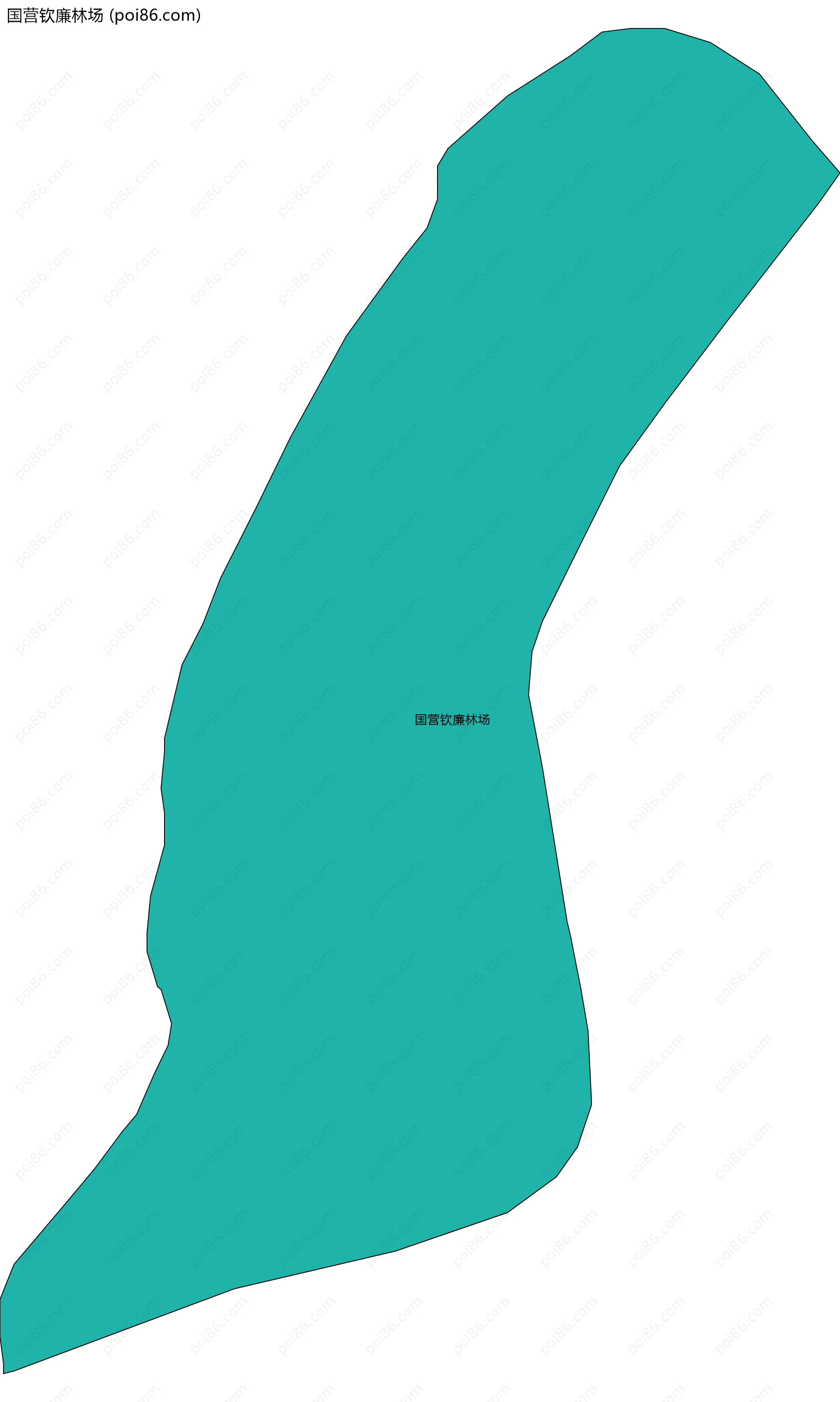 国营钦廉林场边界地图