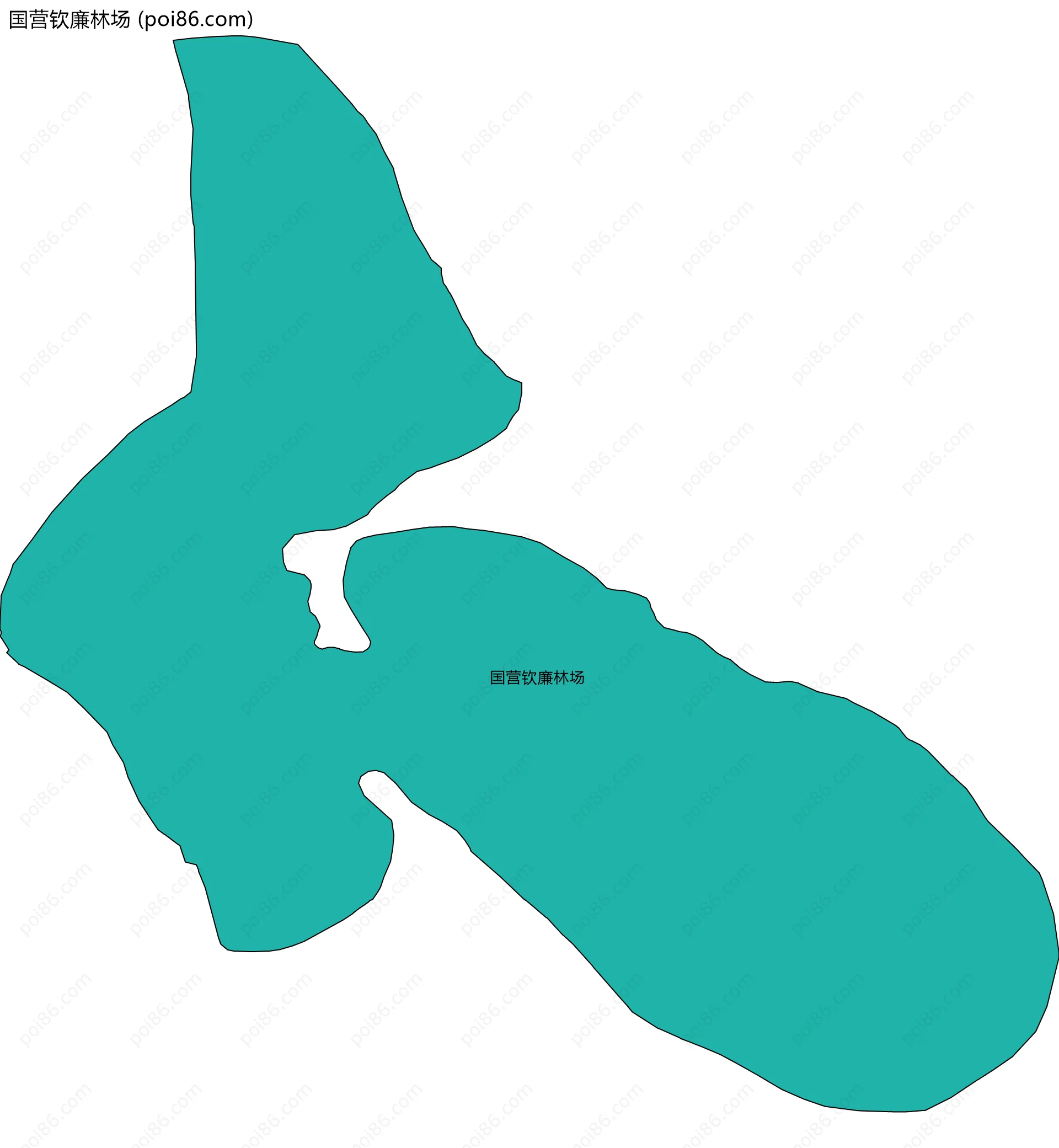 国营钦廉林场边界地图