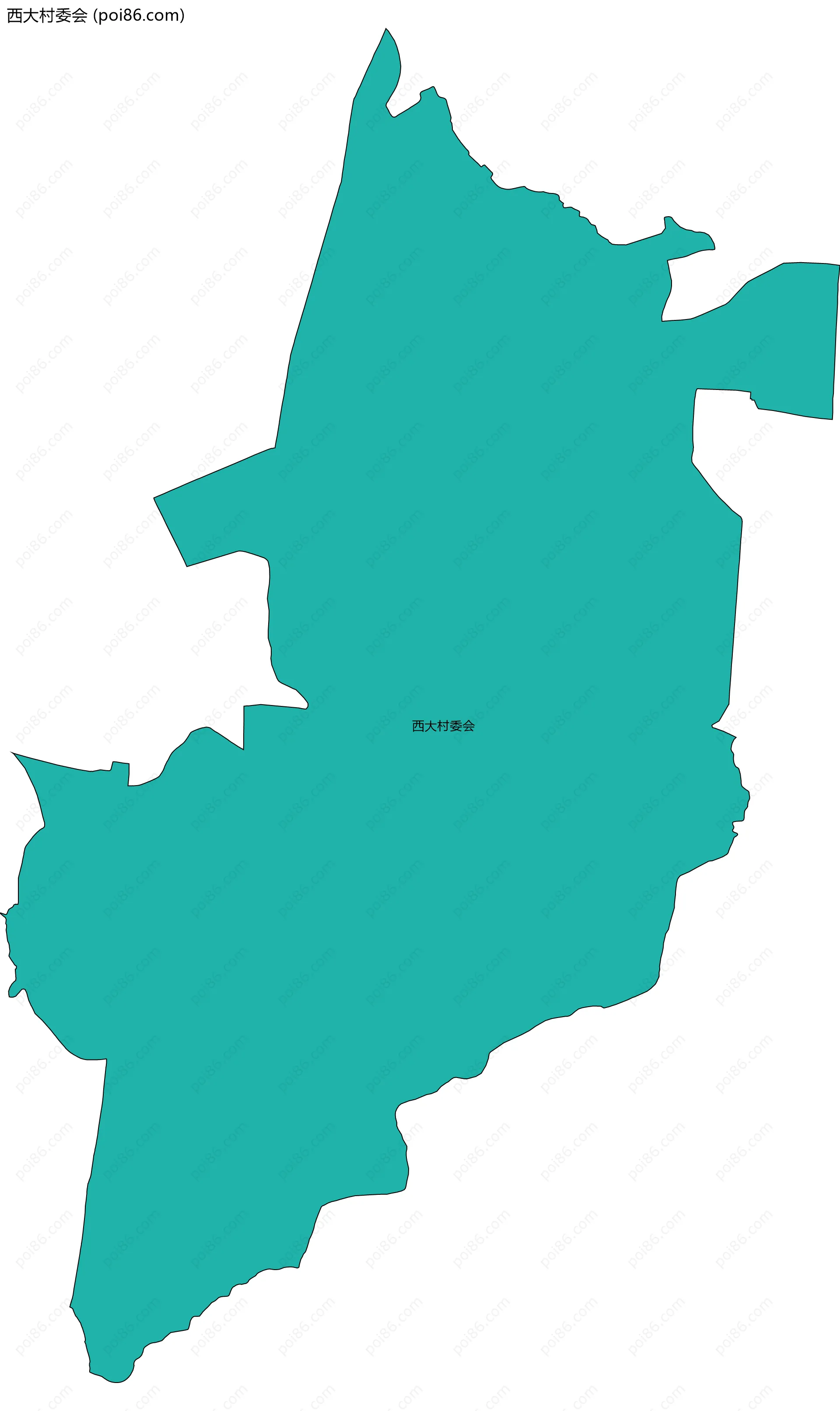 西大村委会边界地图