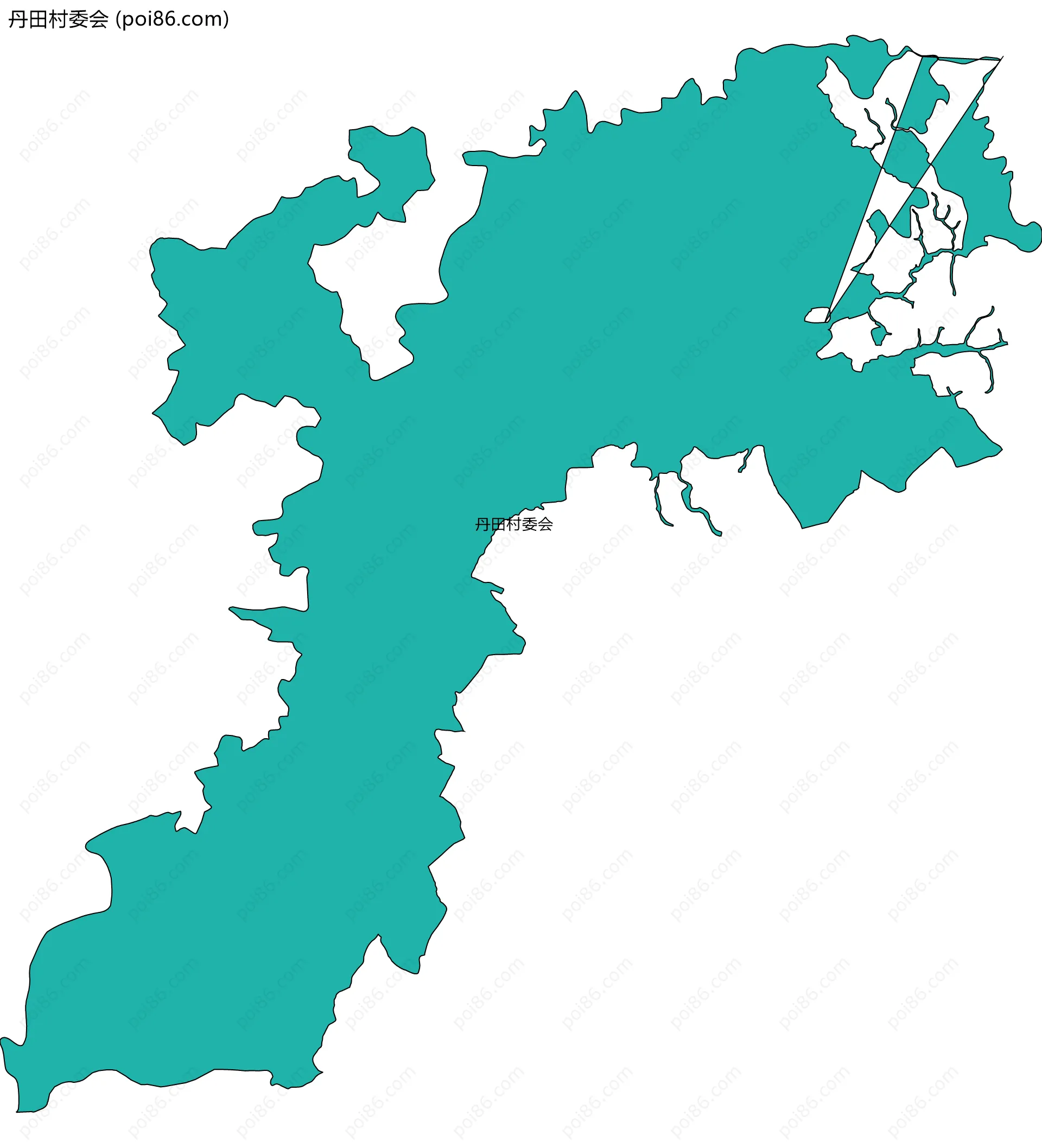 丹田村委会边界地图