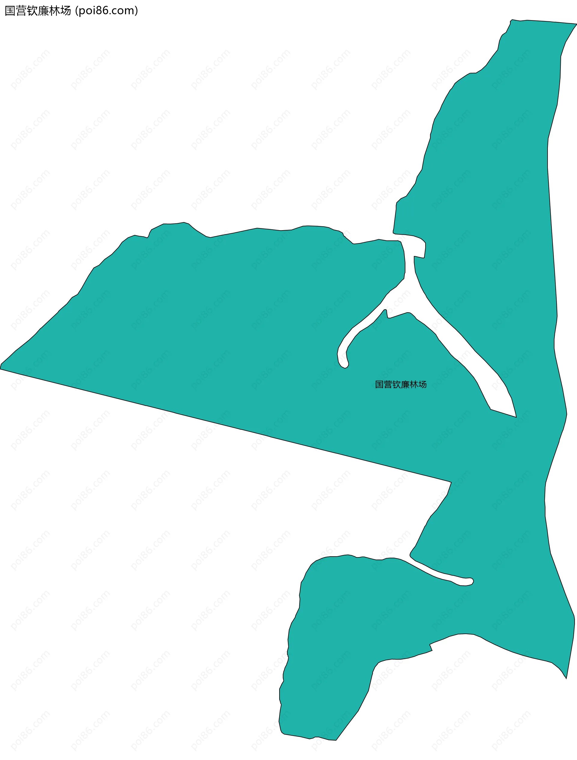 国营钦廉林场边界地图