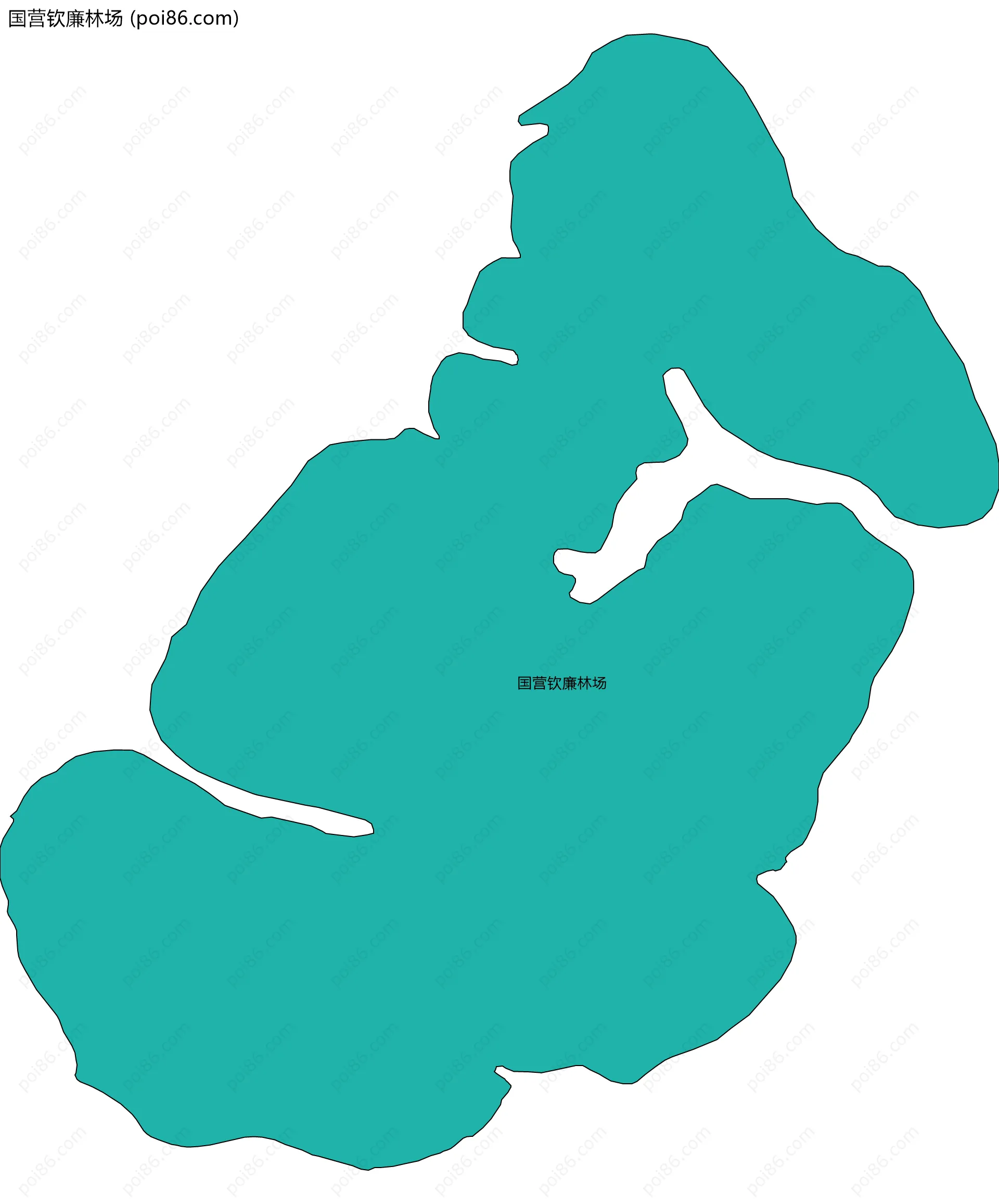 国营钦廉林场边界地图