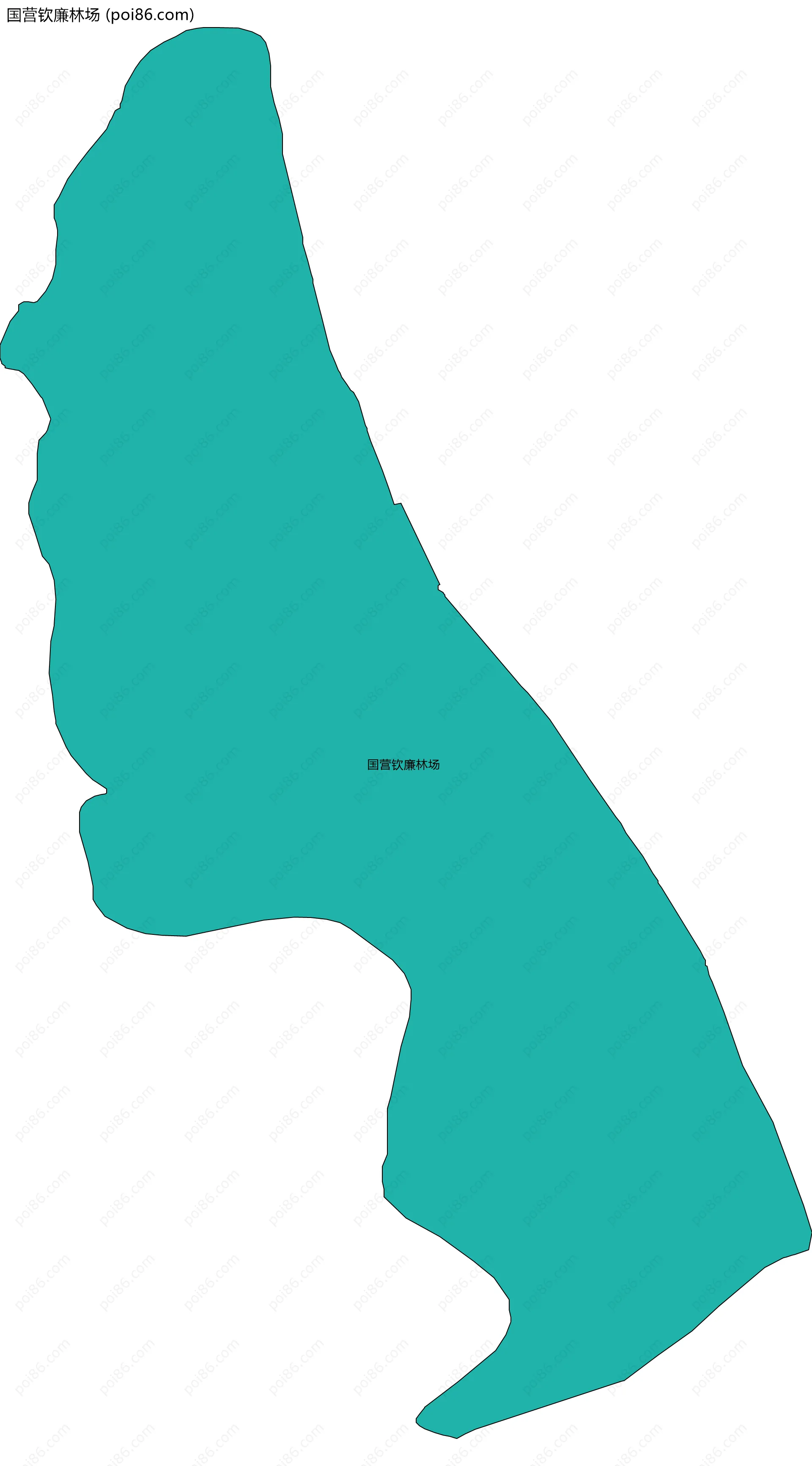 国营钦廉林场边界地图