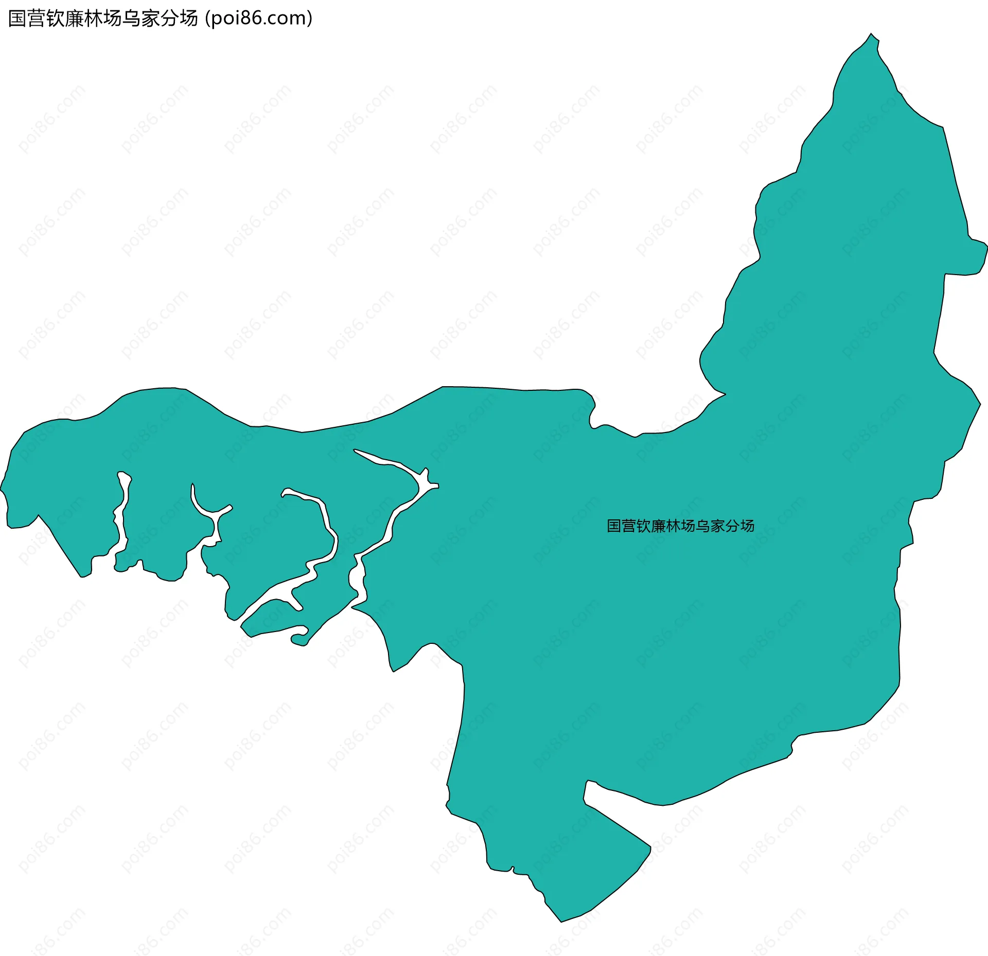 国营钦廉林场乌家分场边界地图