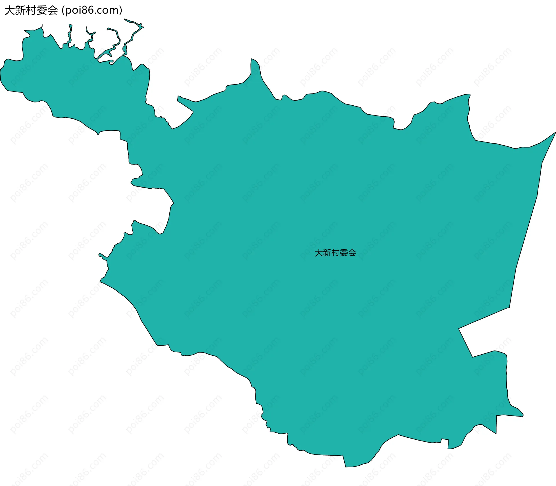 大新村委会边界地图