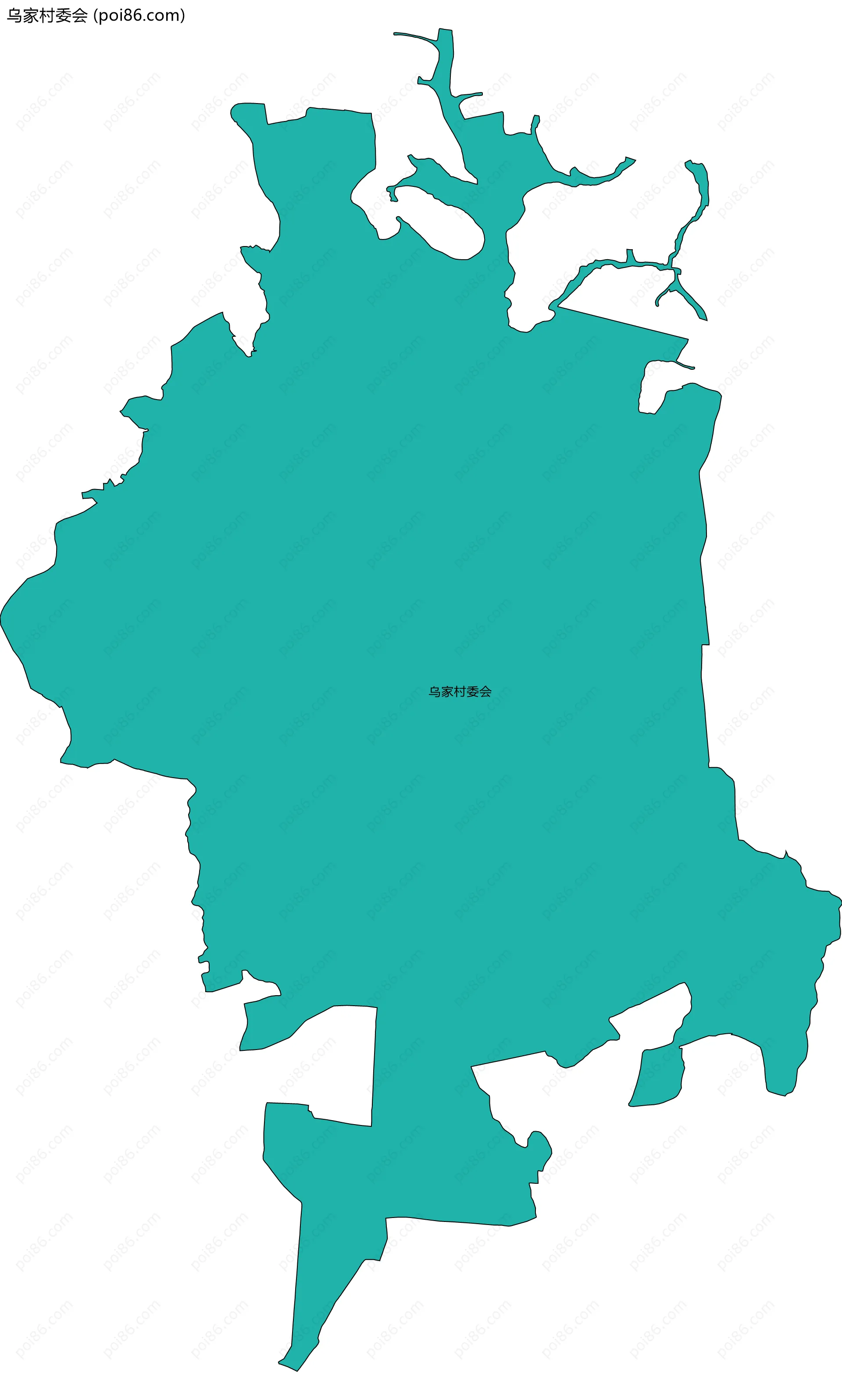 乌家村委会边界地图