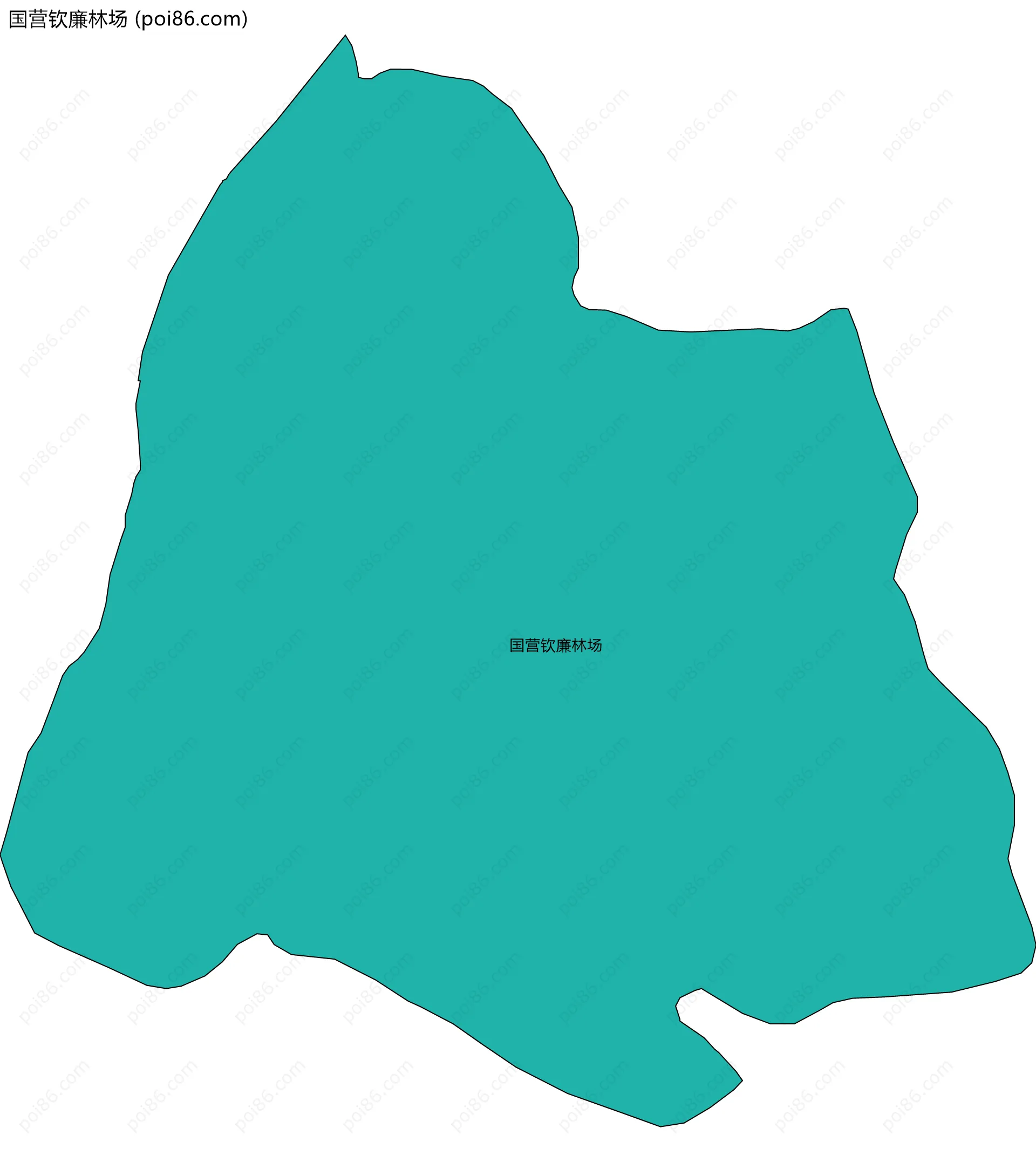 国营钦廉林场边界地图