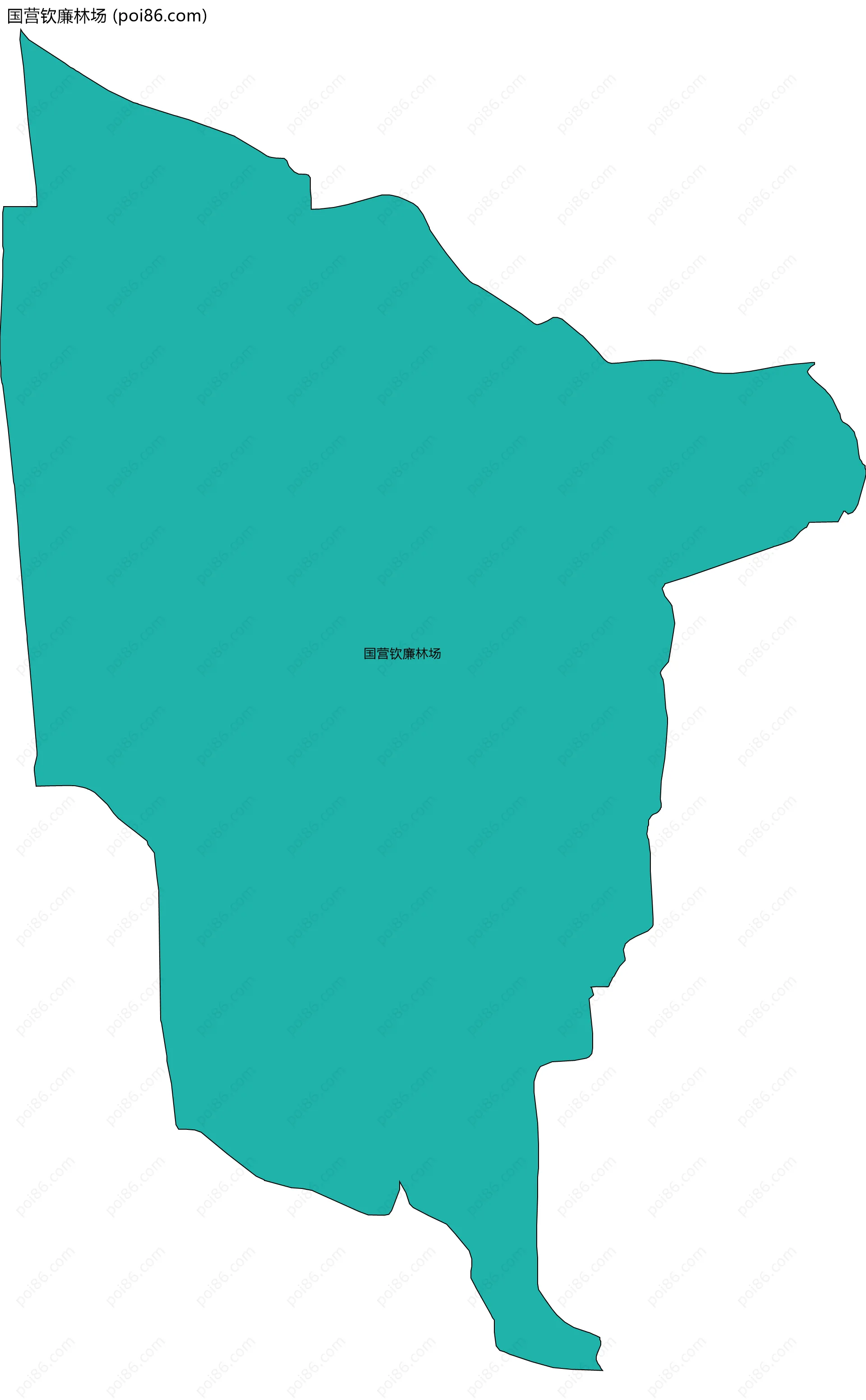 国营钦廉林场边界地图