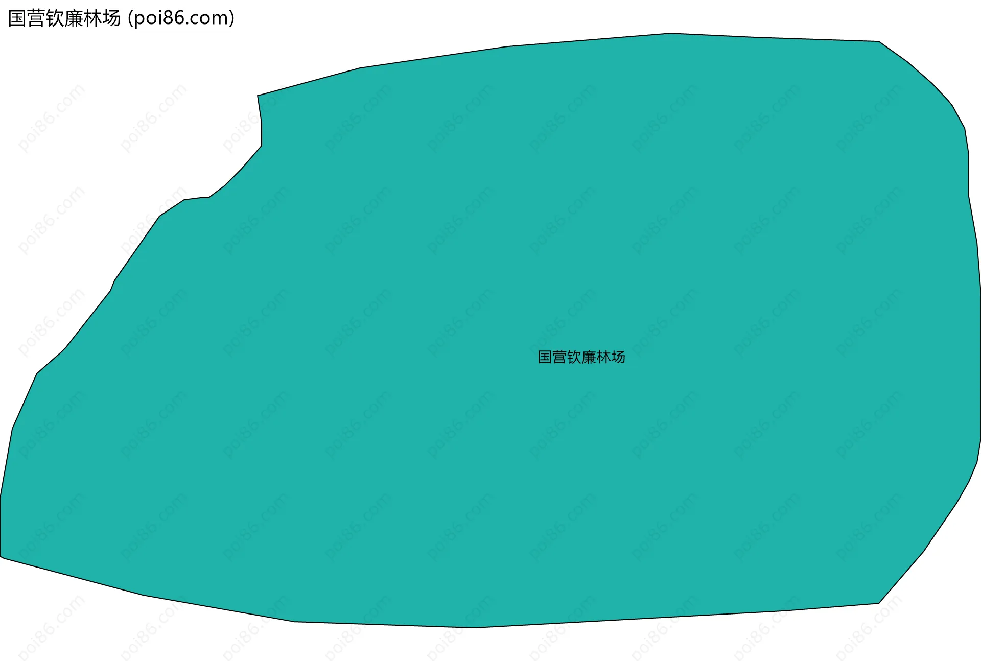 国营钦廉林场边界地图