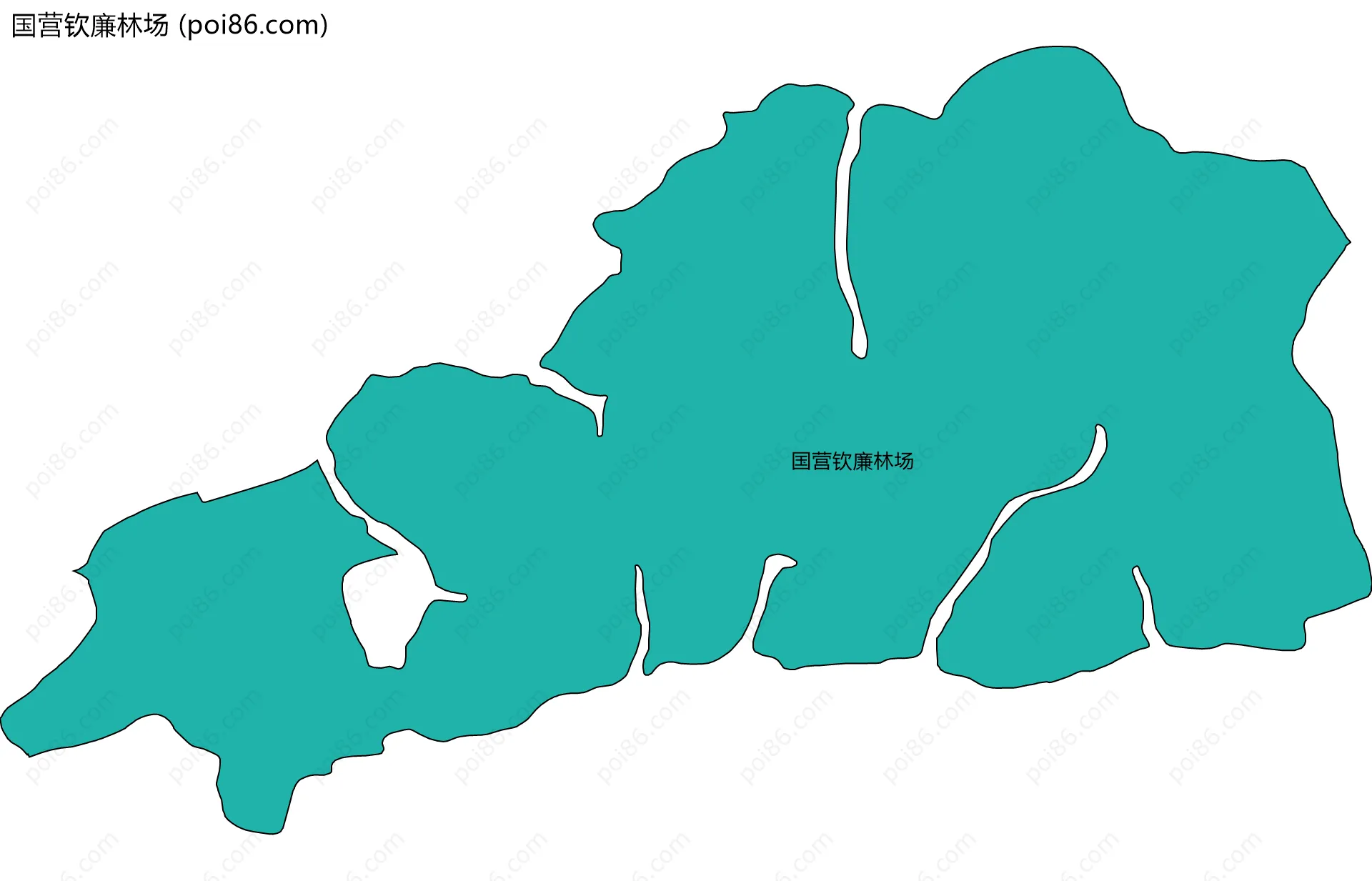 国营钦廉林场边界地图