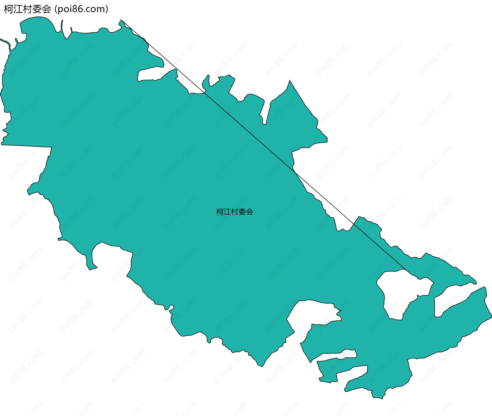 柯江村委会边界地图