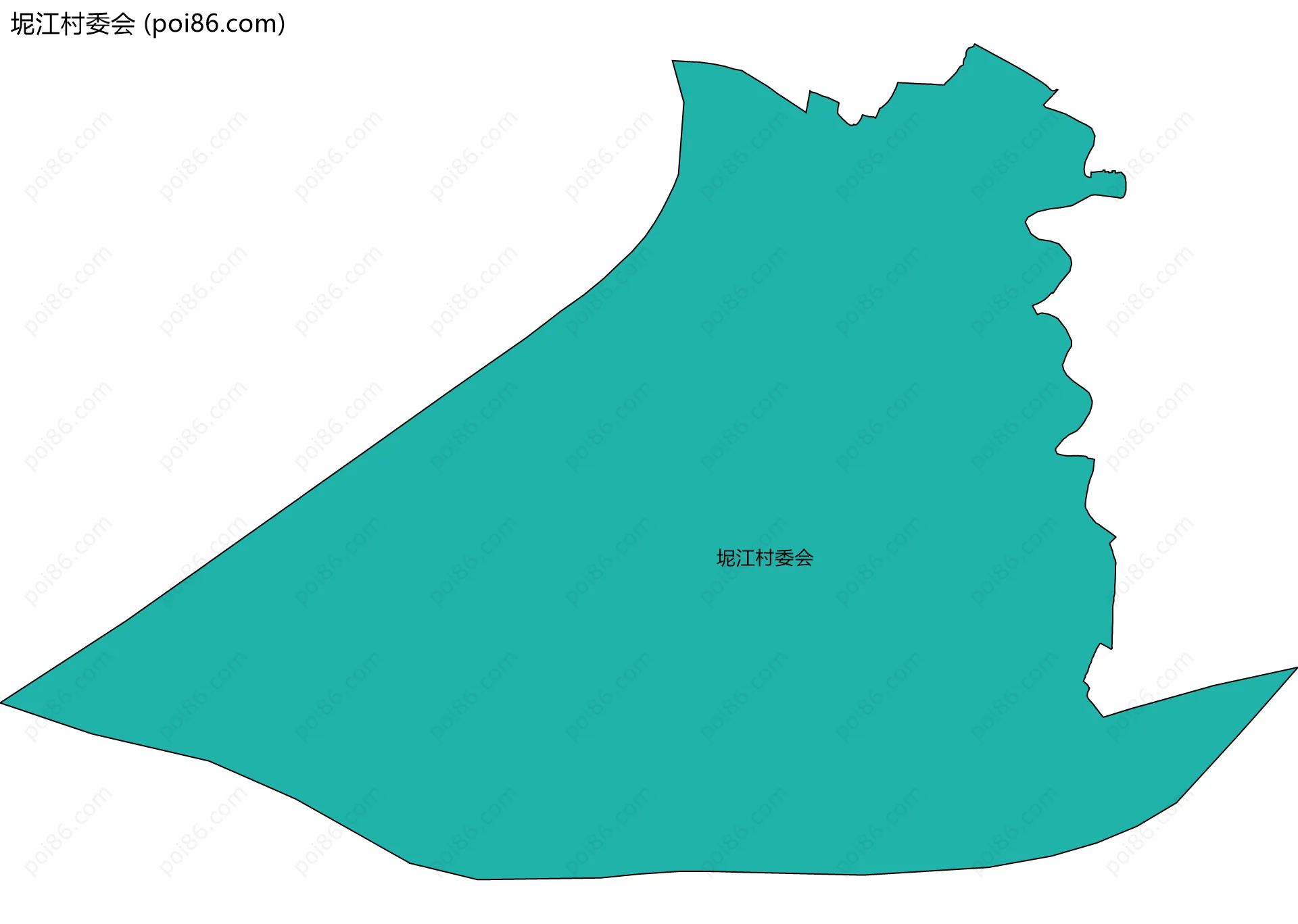 坭江村委会边界地图