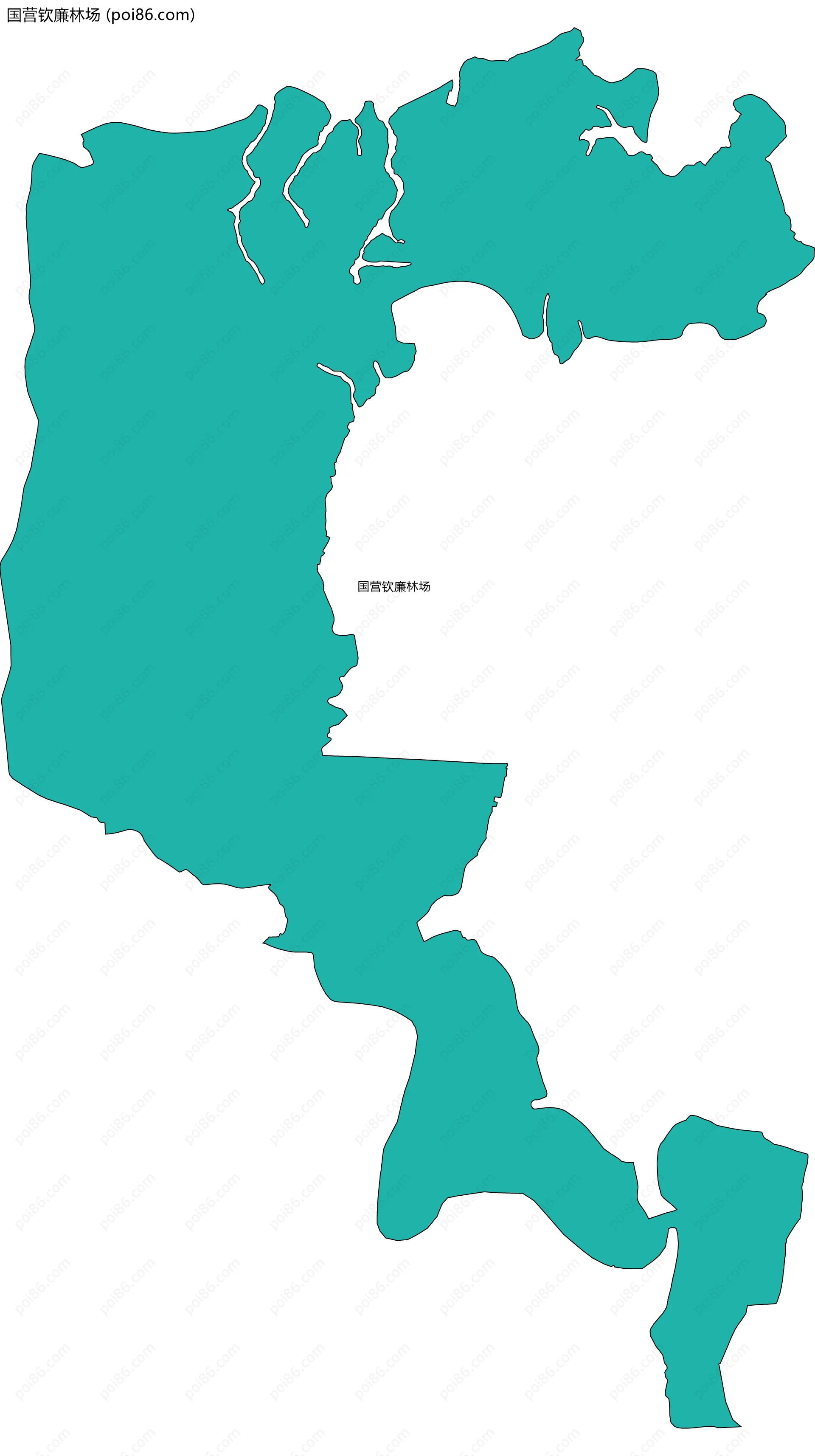 国营钦廉林场边界地图