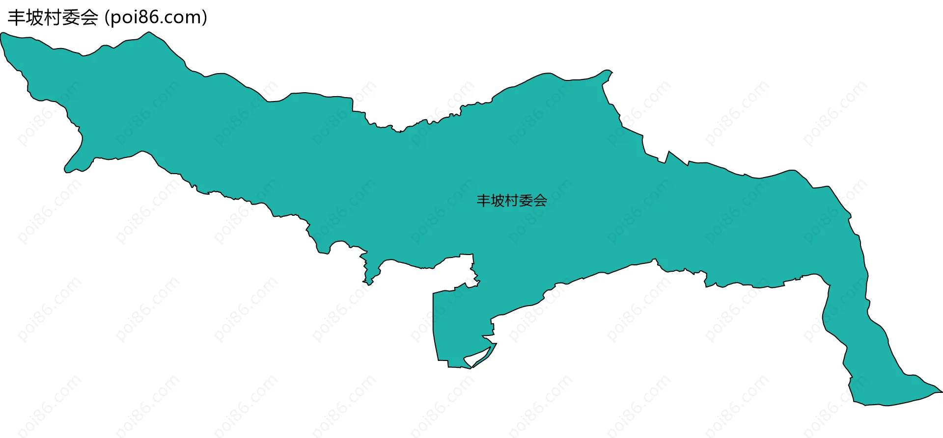 丰坡村委会边界地图