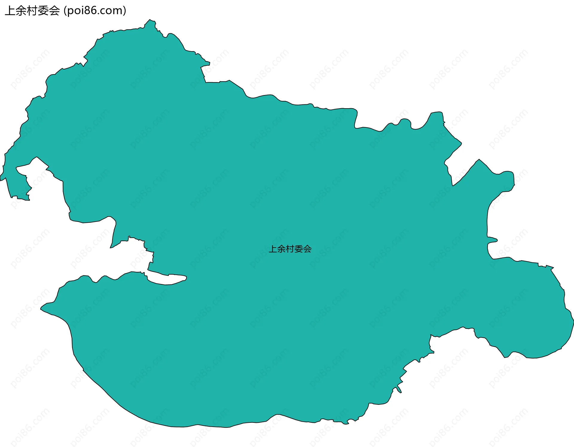上余村委会边界地图