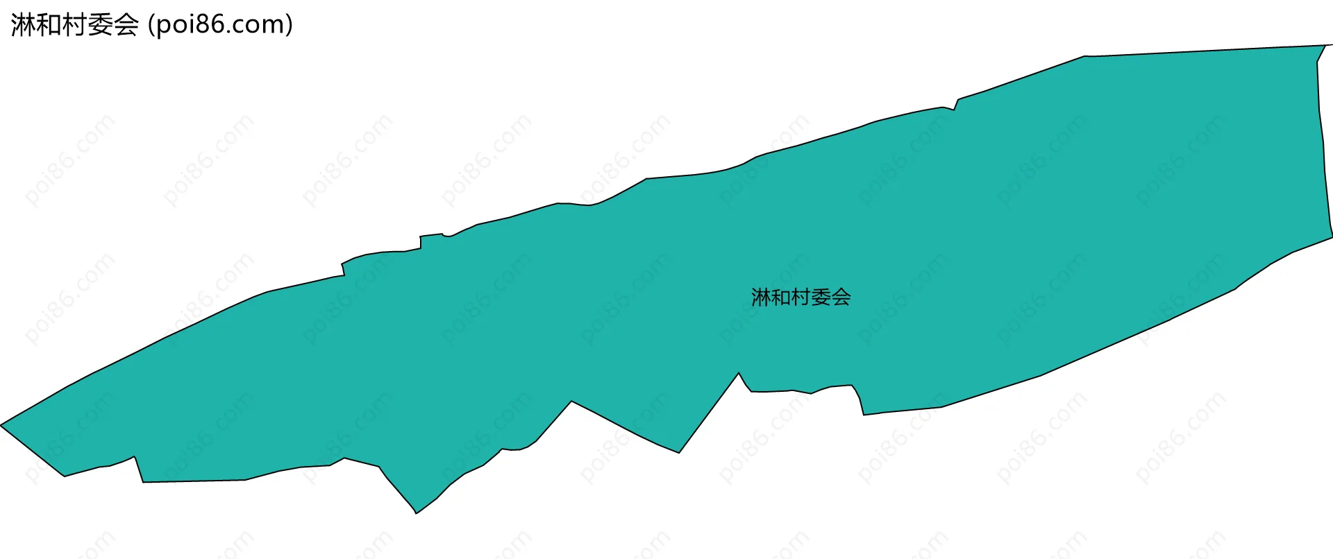 淋和村委会边界地图
