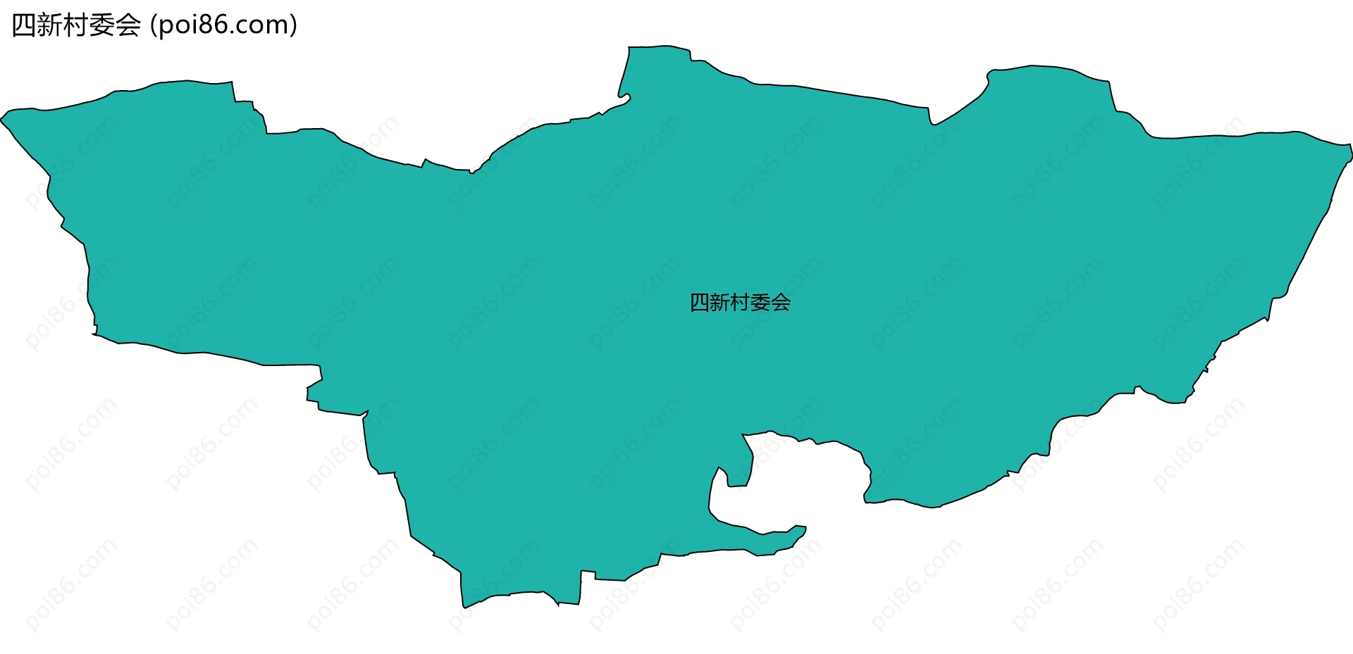 四新村委会边界地图