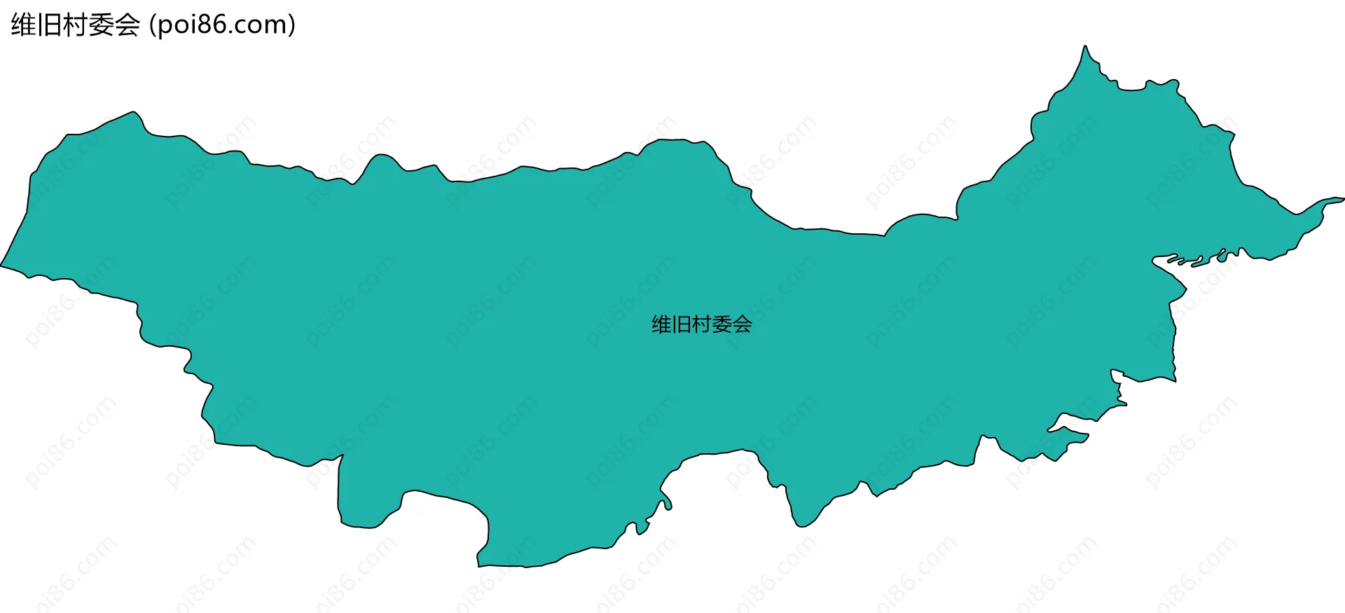 维旧村委会边界地图