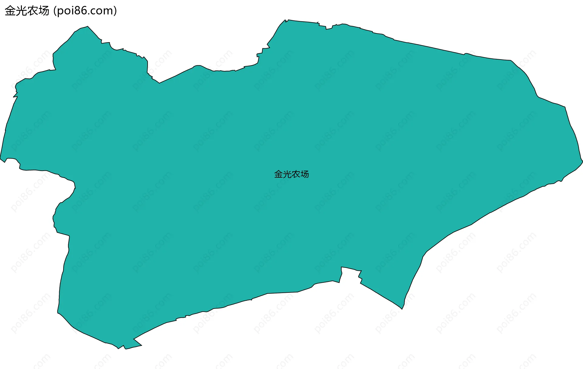 金光农场边界地图