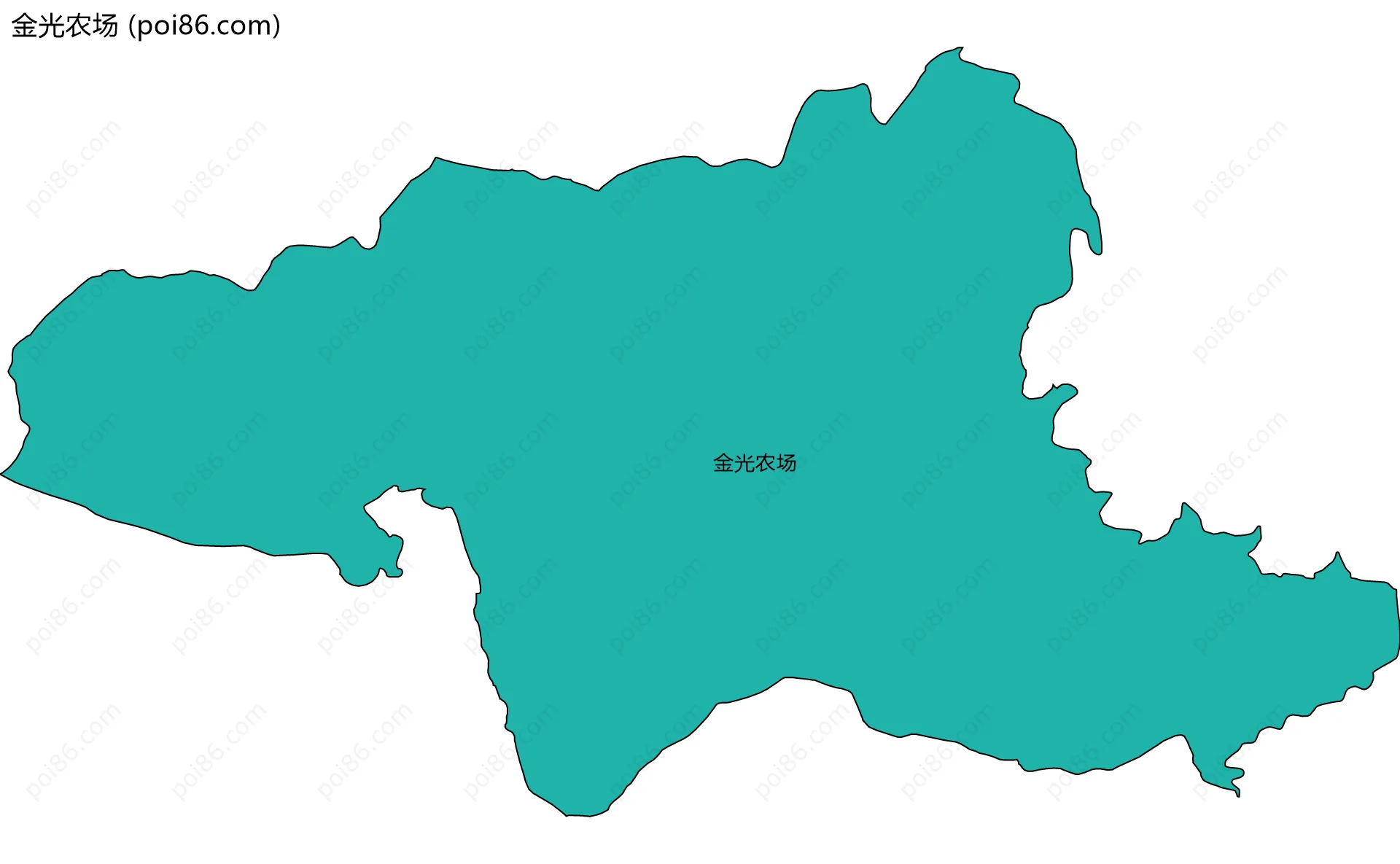 金光农场边界地图