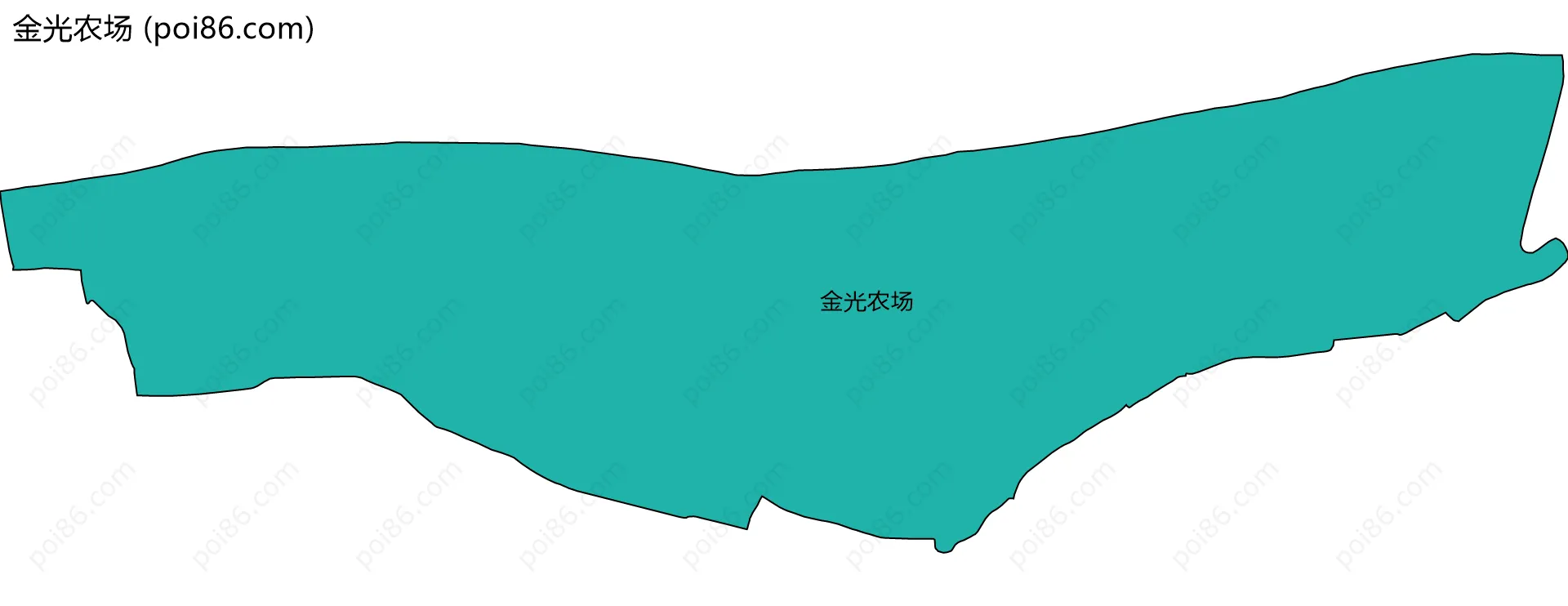 金光农场边界地图