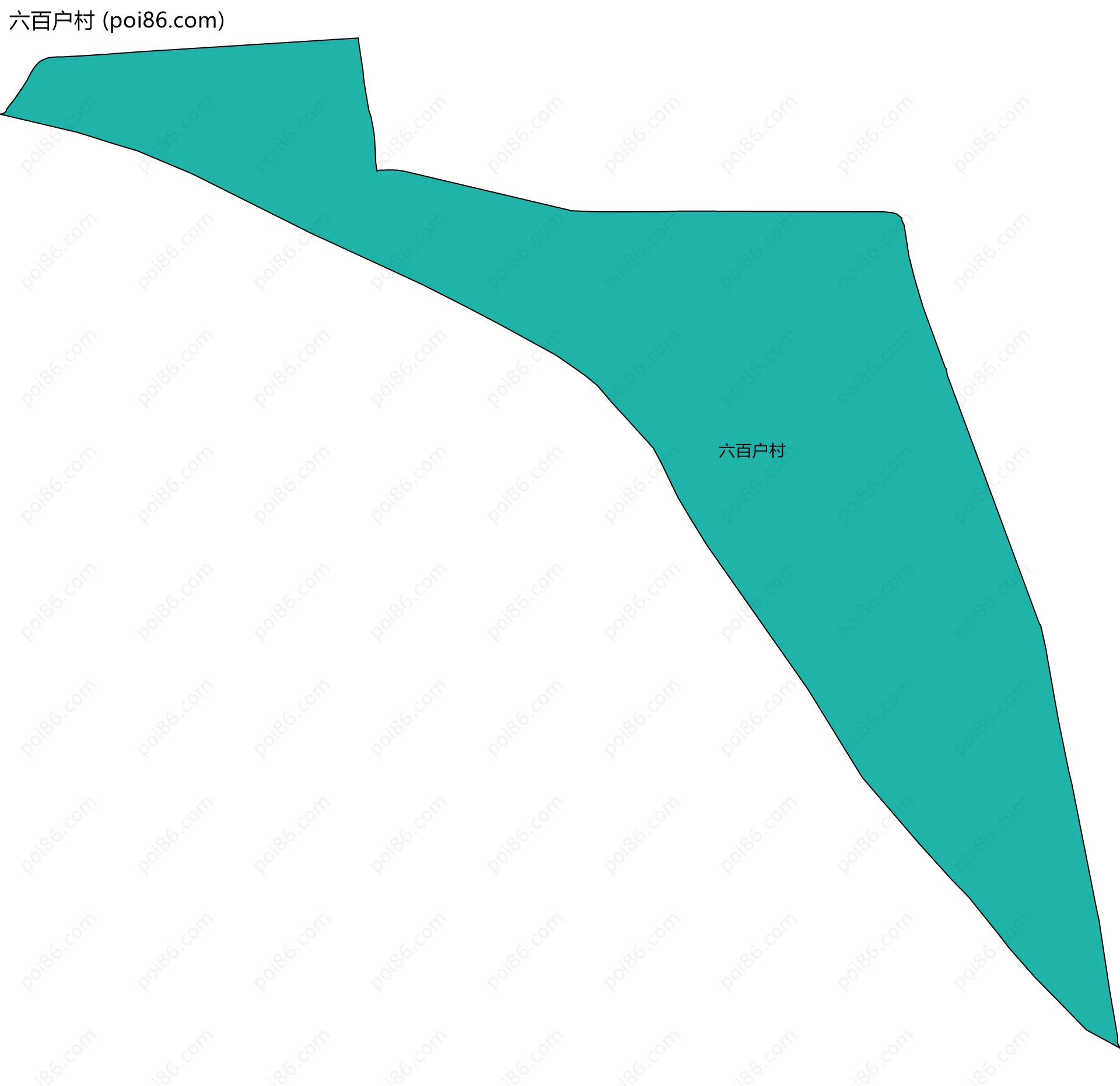 六百户村边界地图