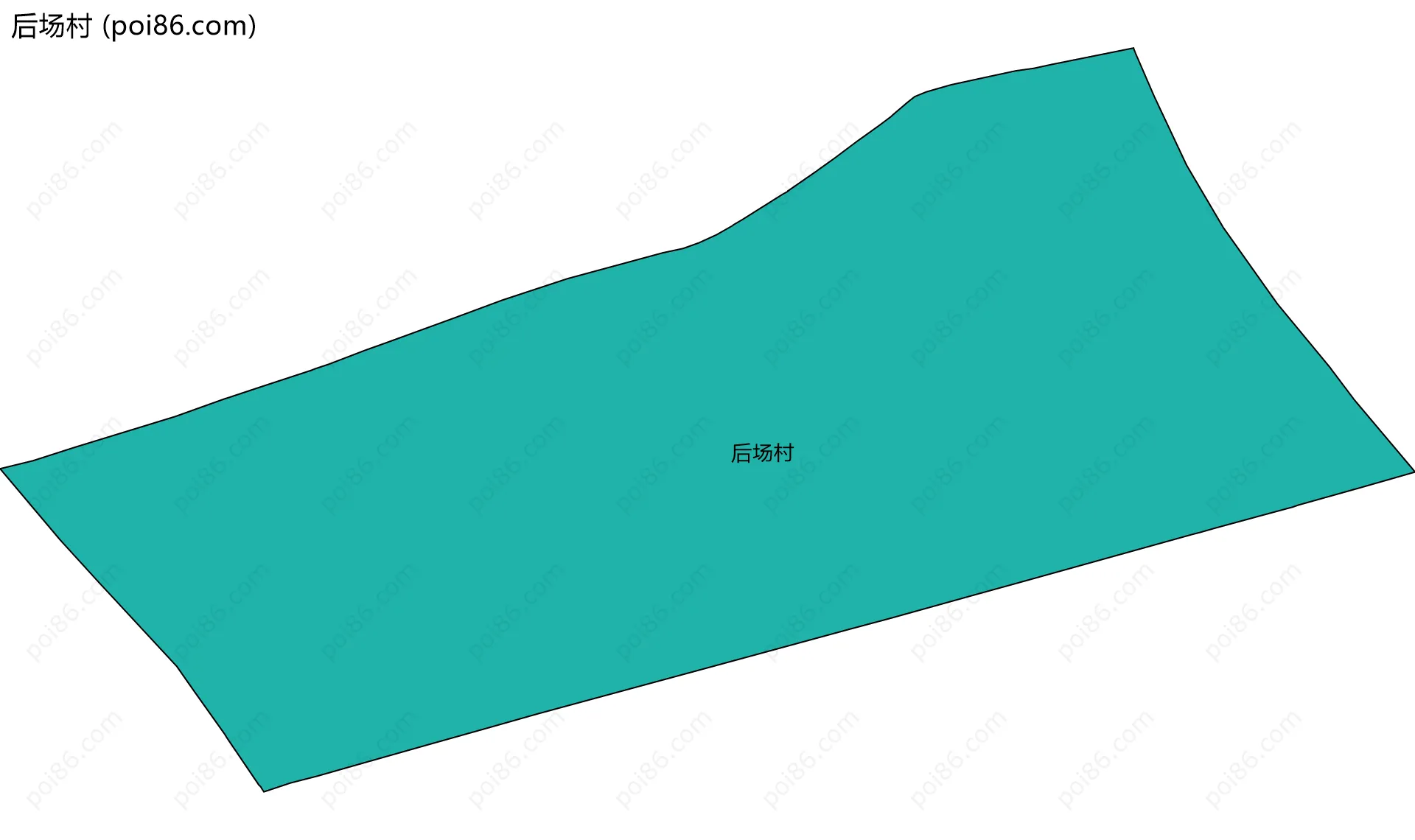 后场村边界地图