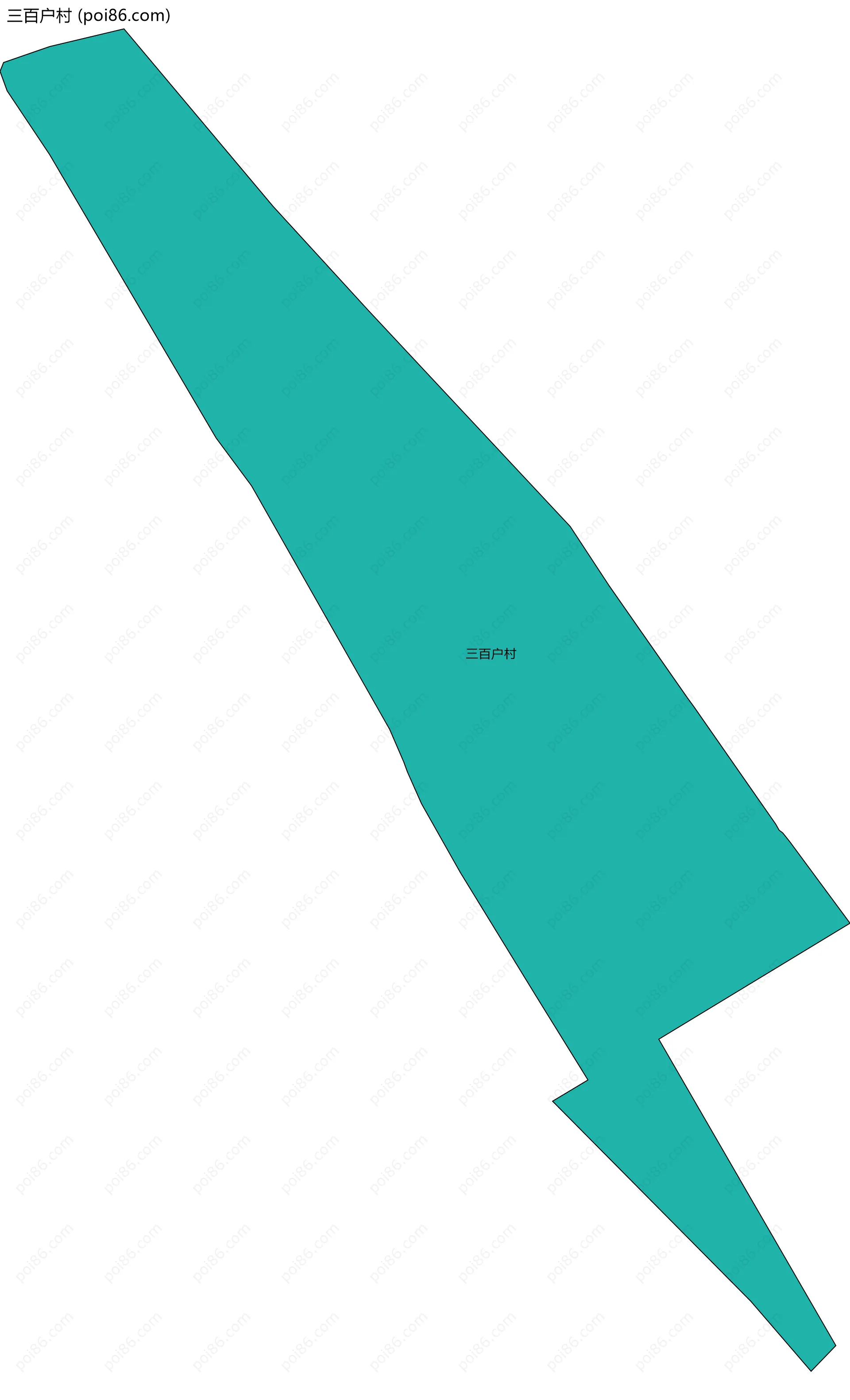 三百户村边界地图