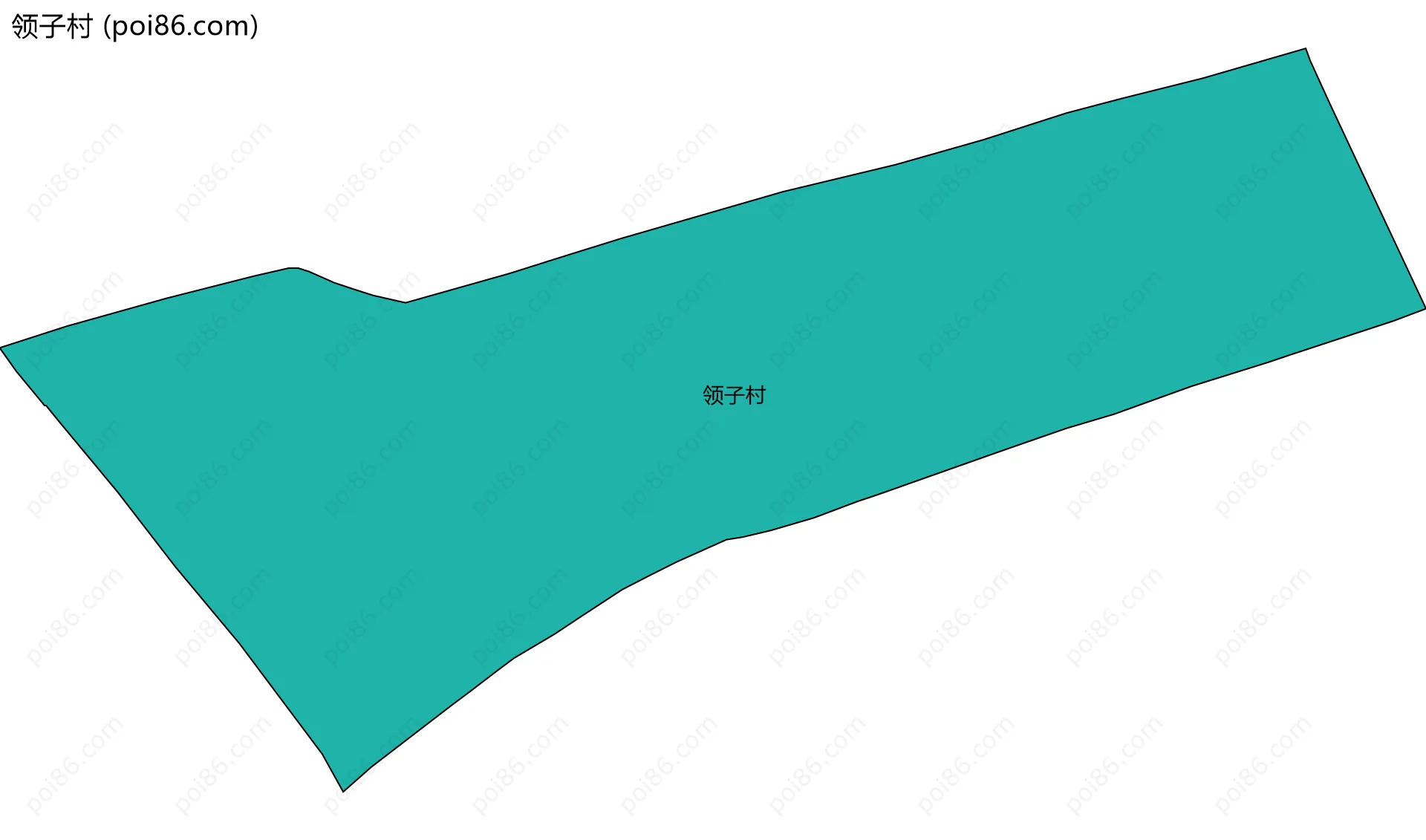 领子村边界地图