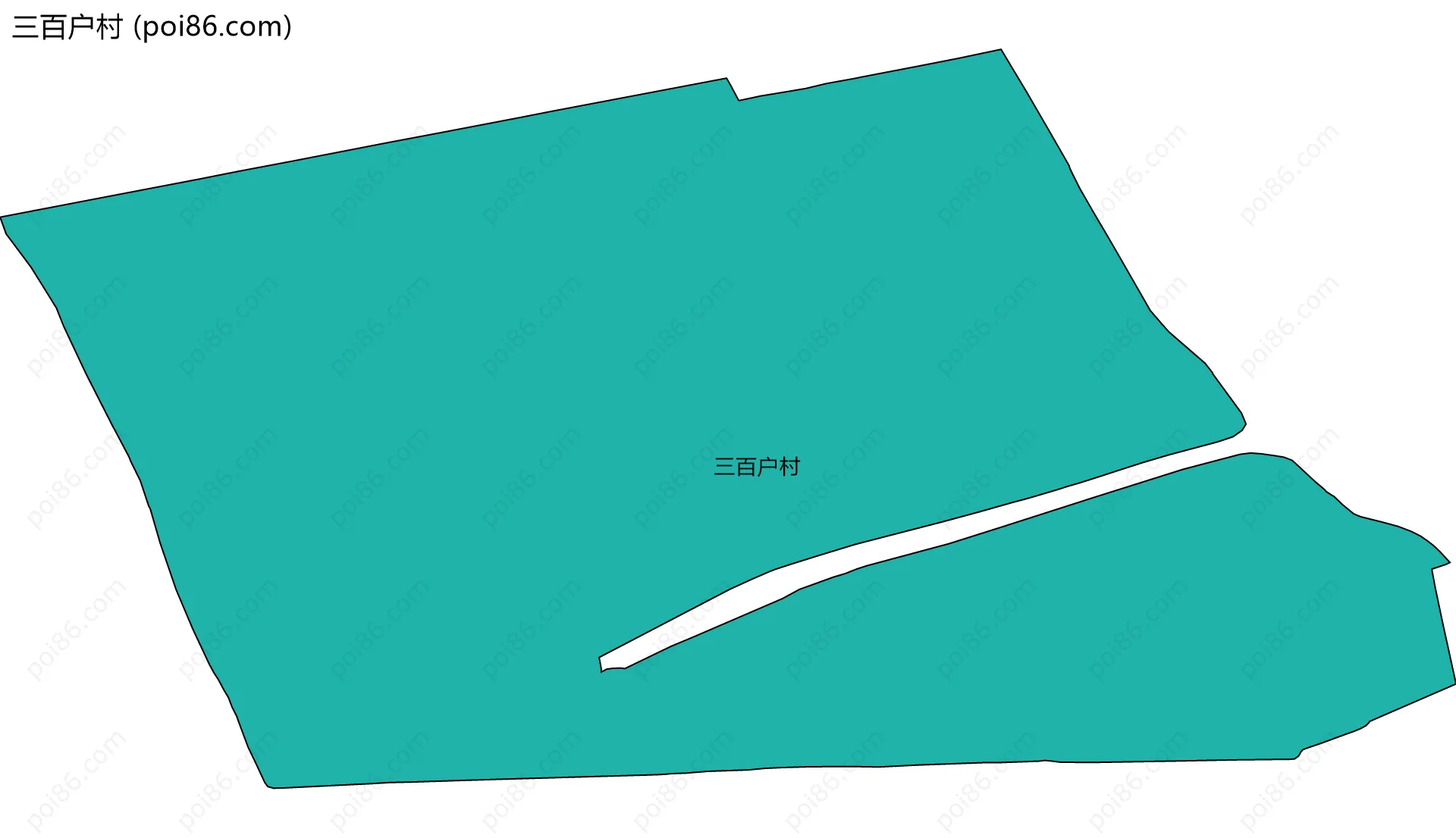 三百户村边界地图