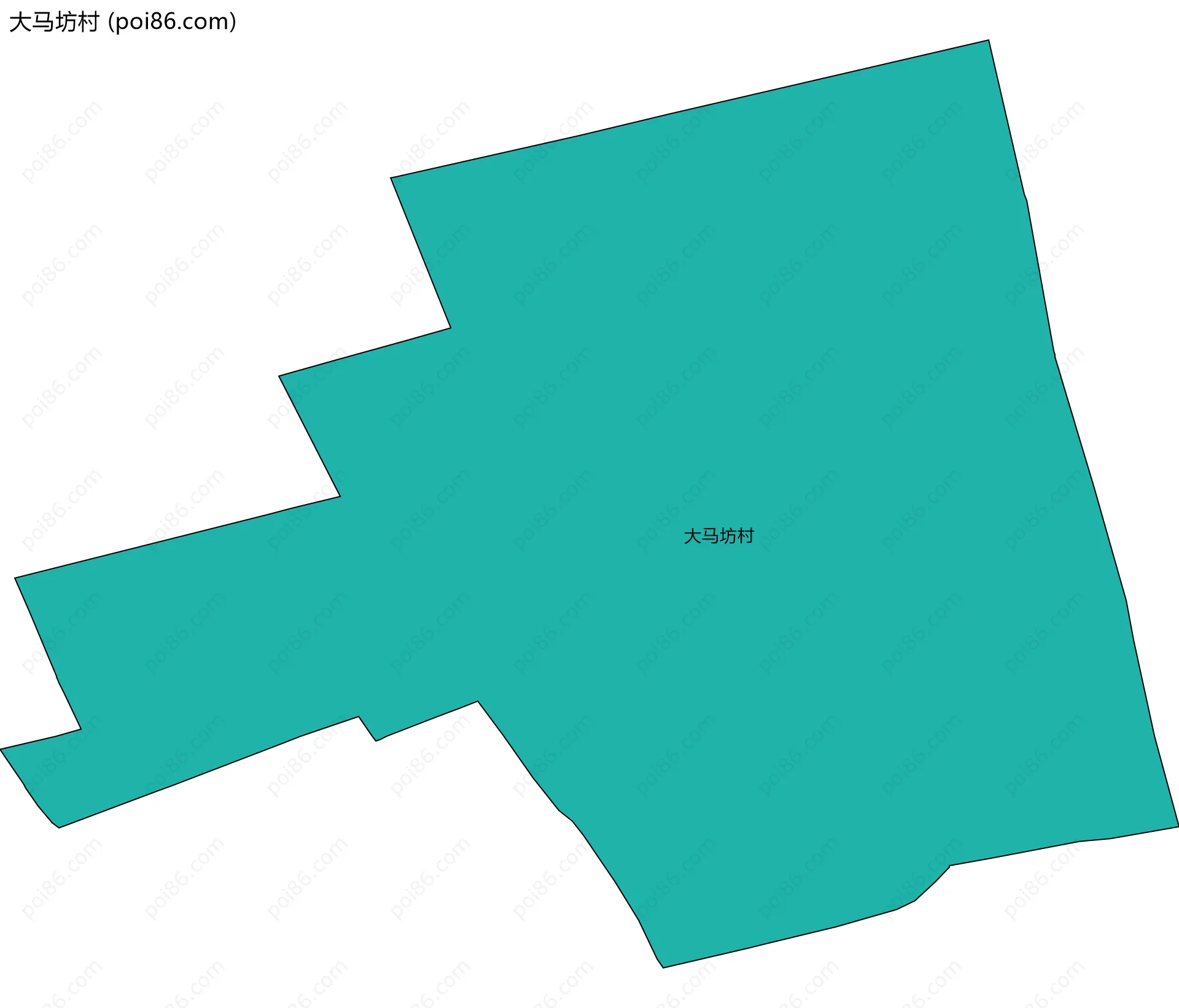 大马坊村边界地图