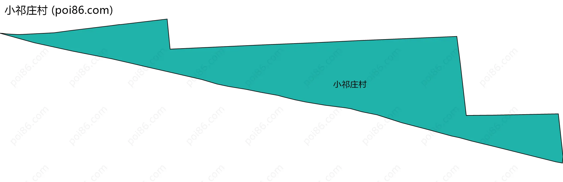 小祁庄村边界地图