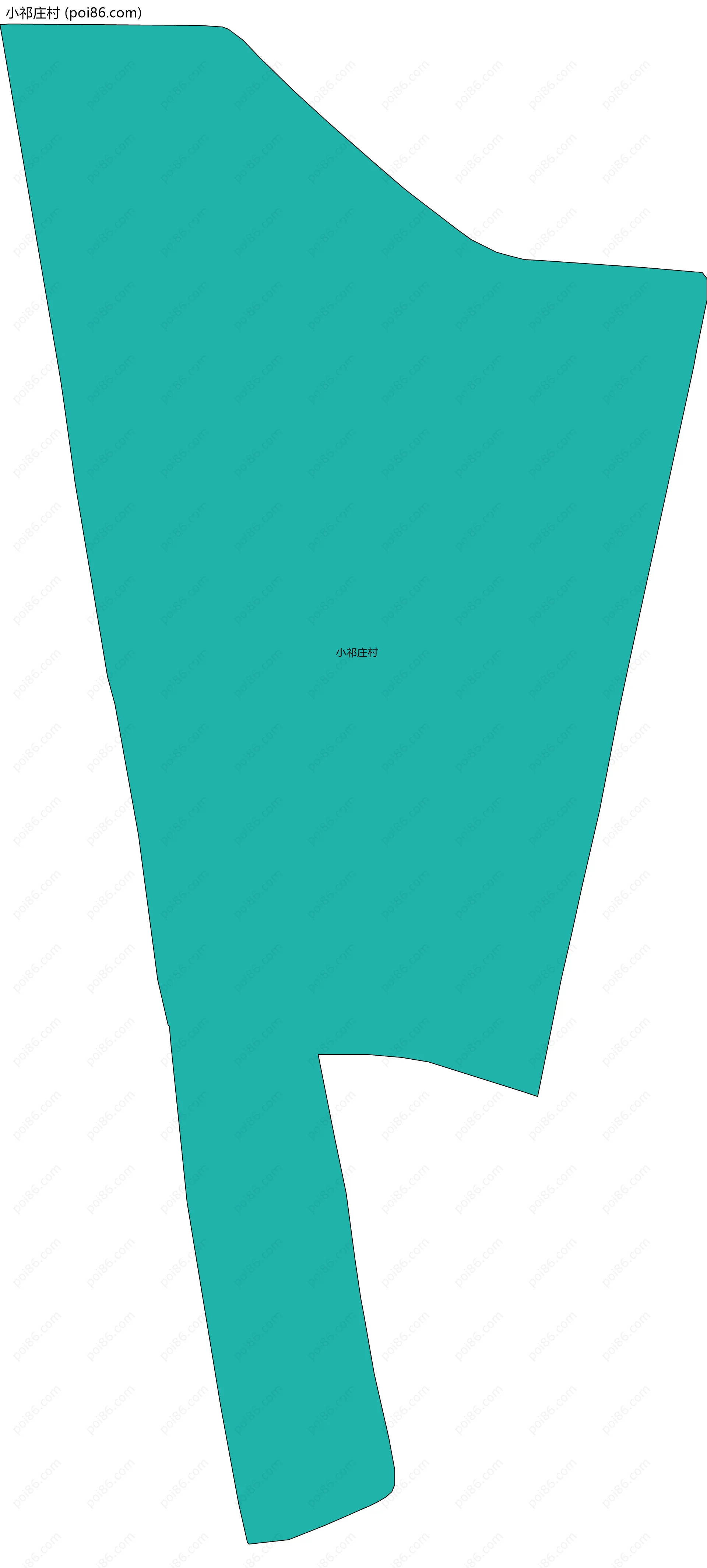 小祁庄村边界地图