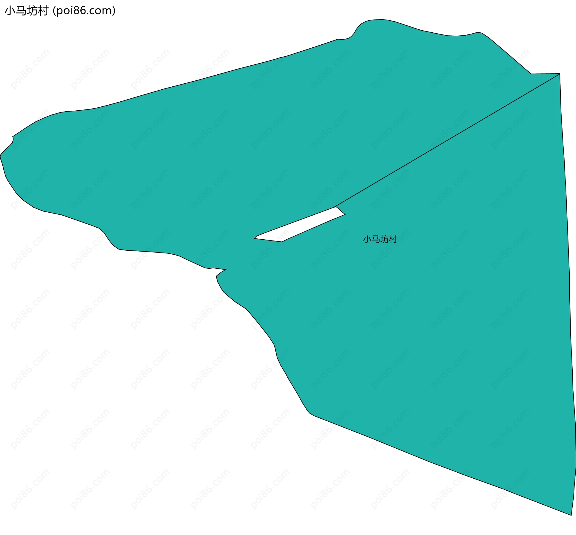 小马坊村边界地图