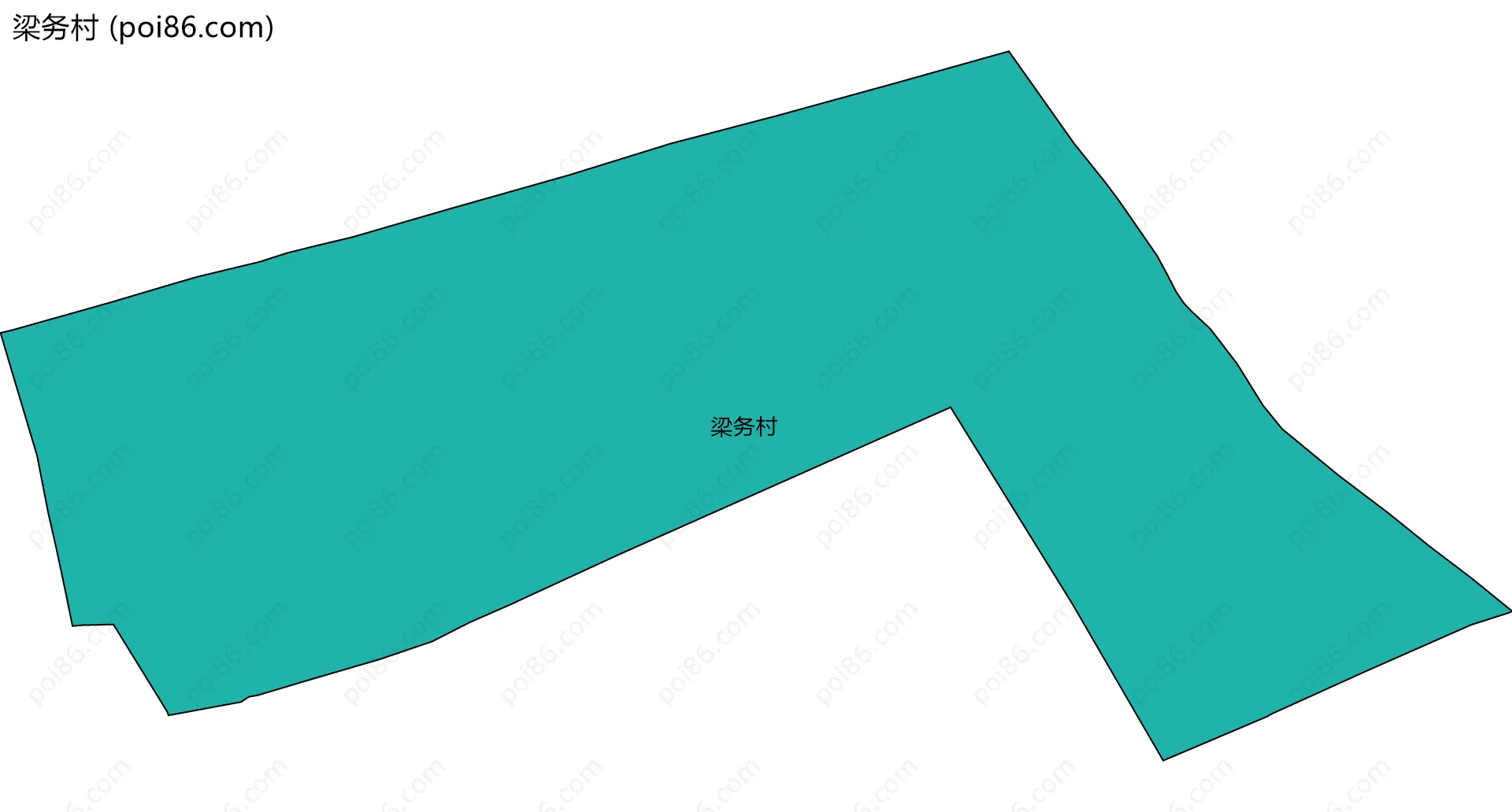 梁务村边界地图