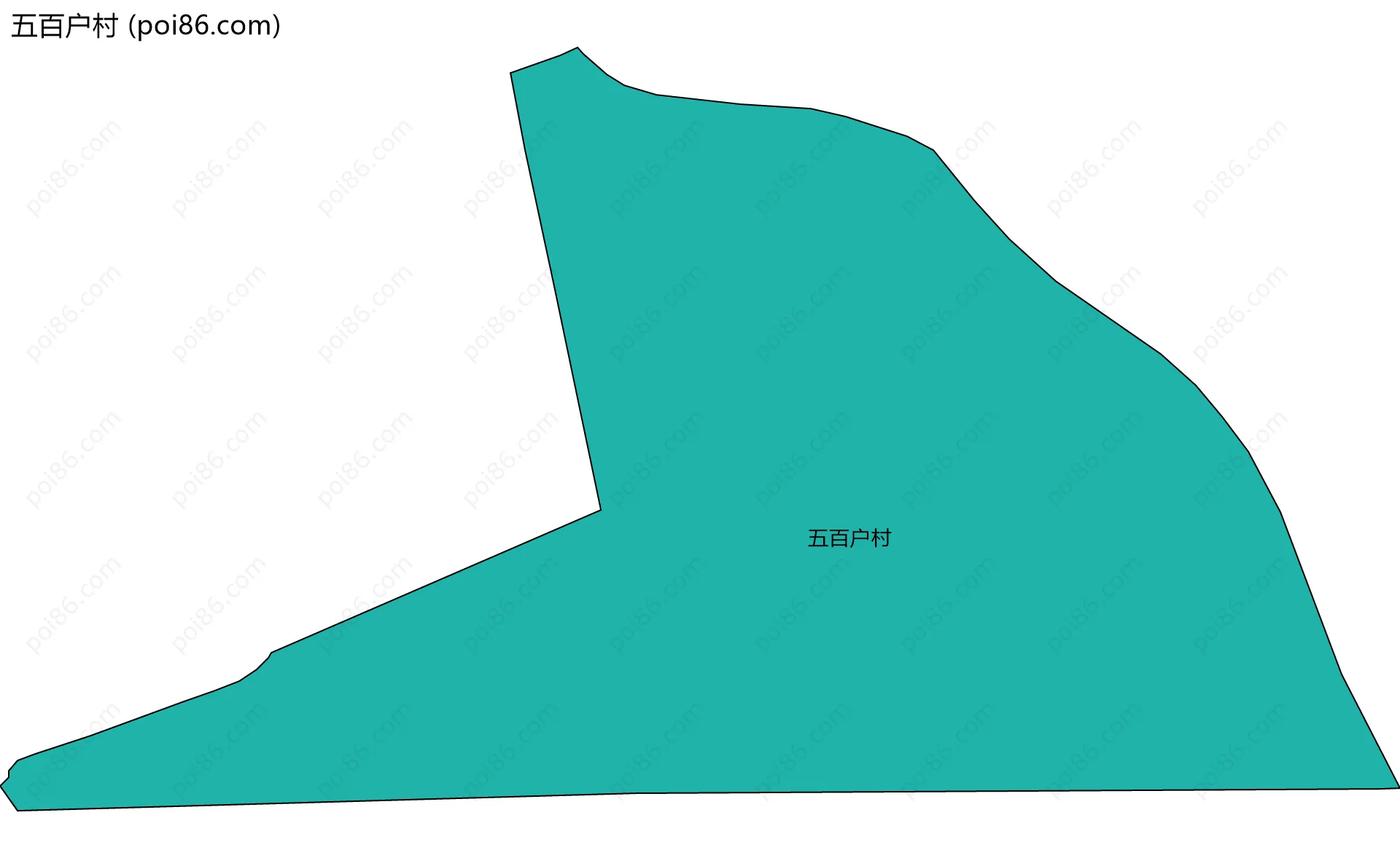 五百户村边界地图