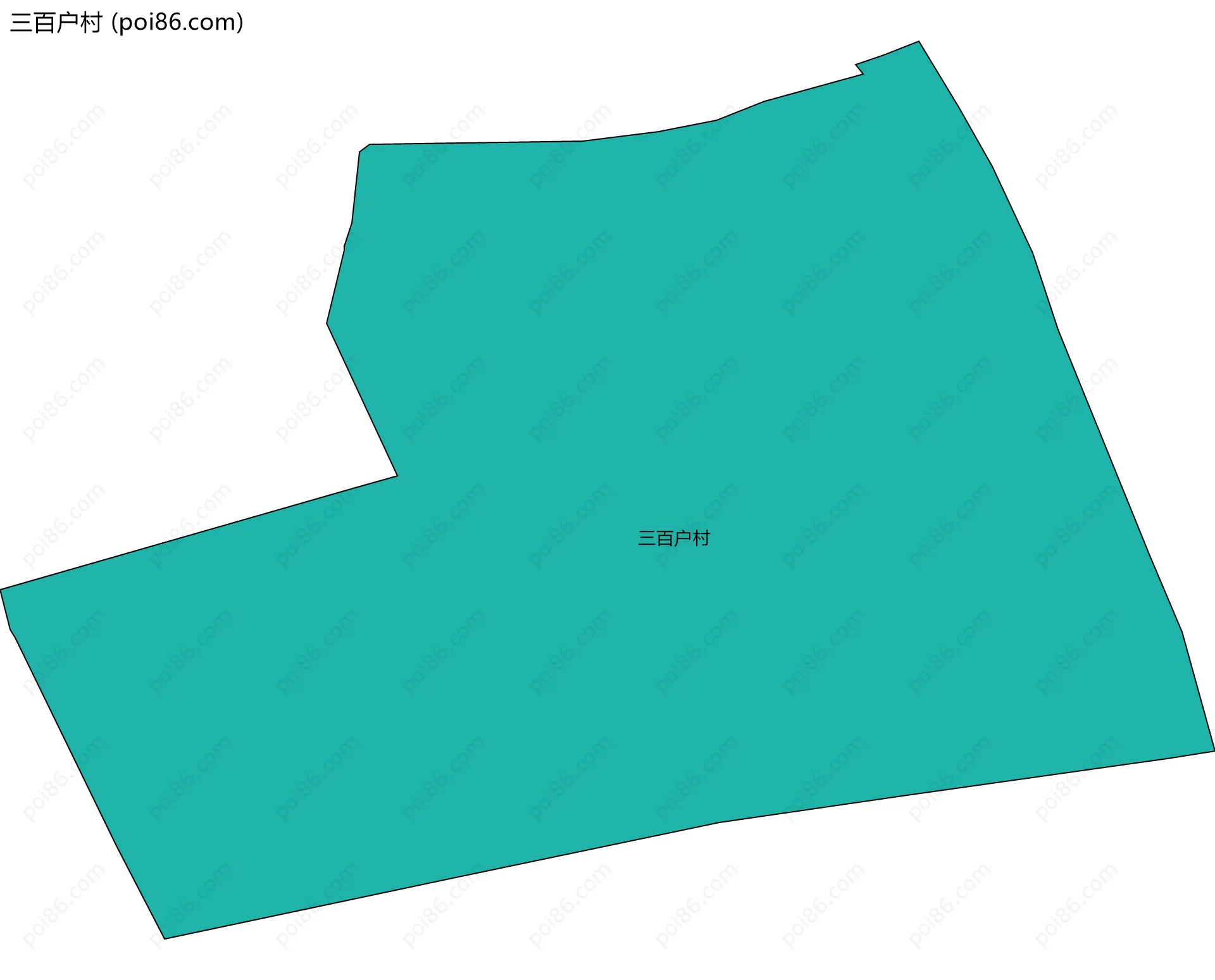 三百户村边界地图