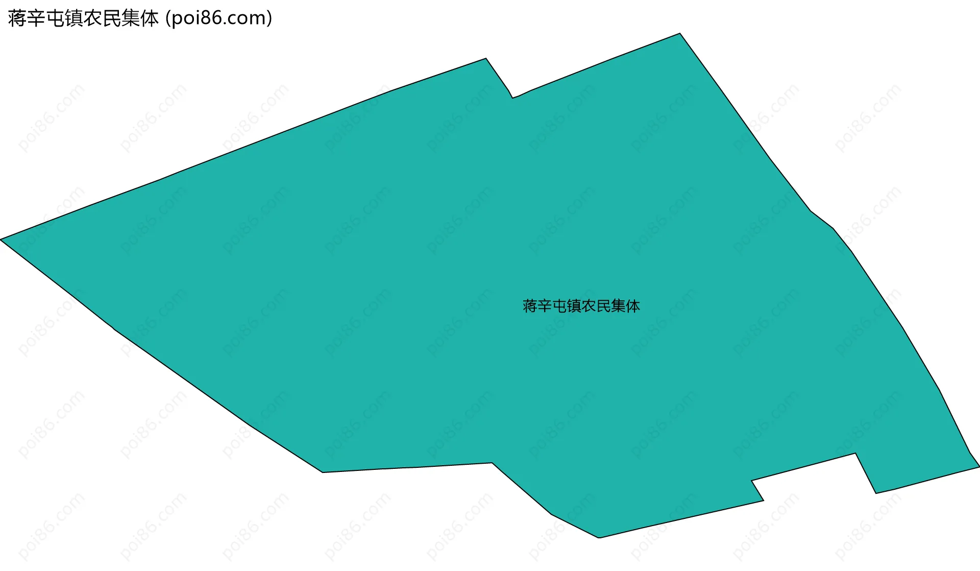 蒋辛屯镇农民集体边界地图