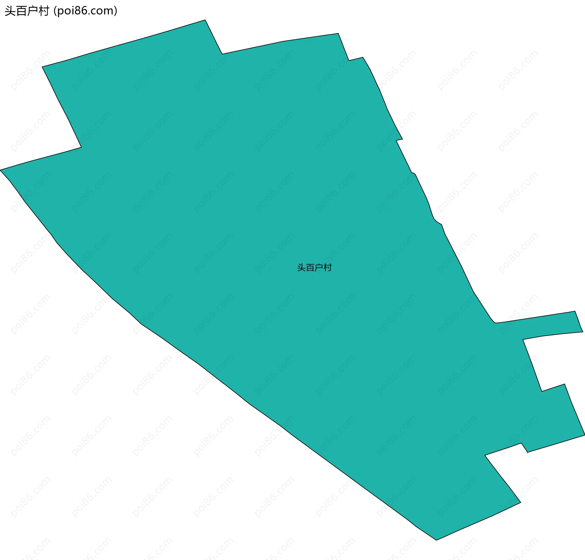 头百户村边界地图