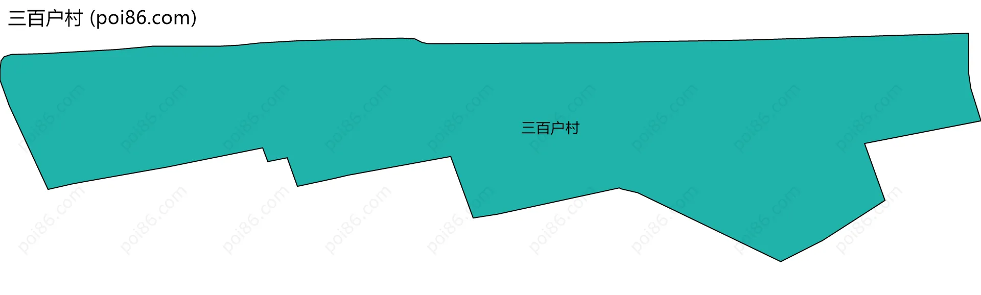三百户村边界地图