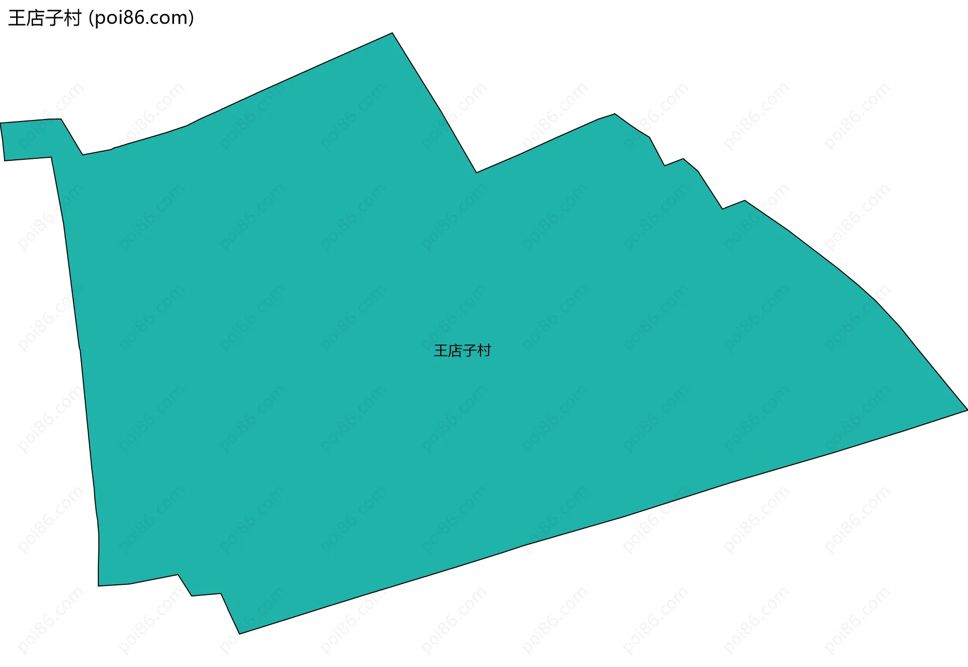 王店子村边界地图