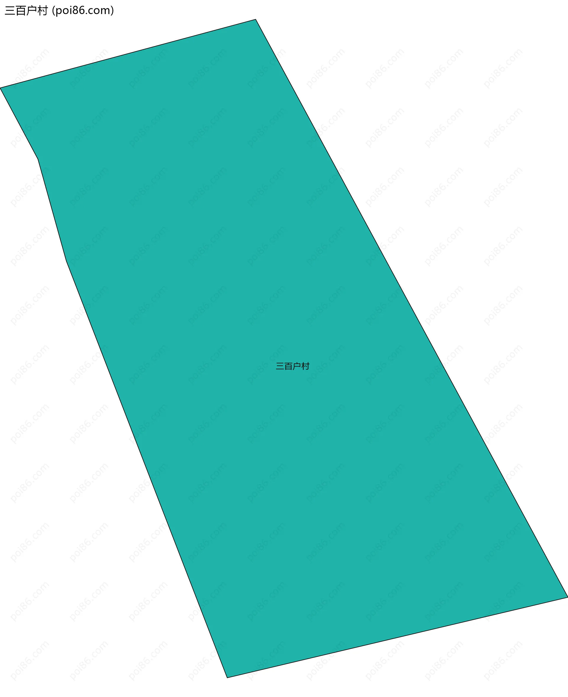 三百户村边界地图