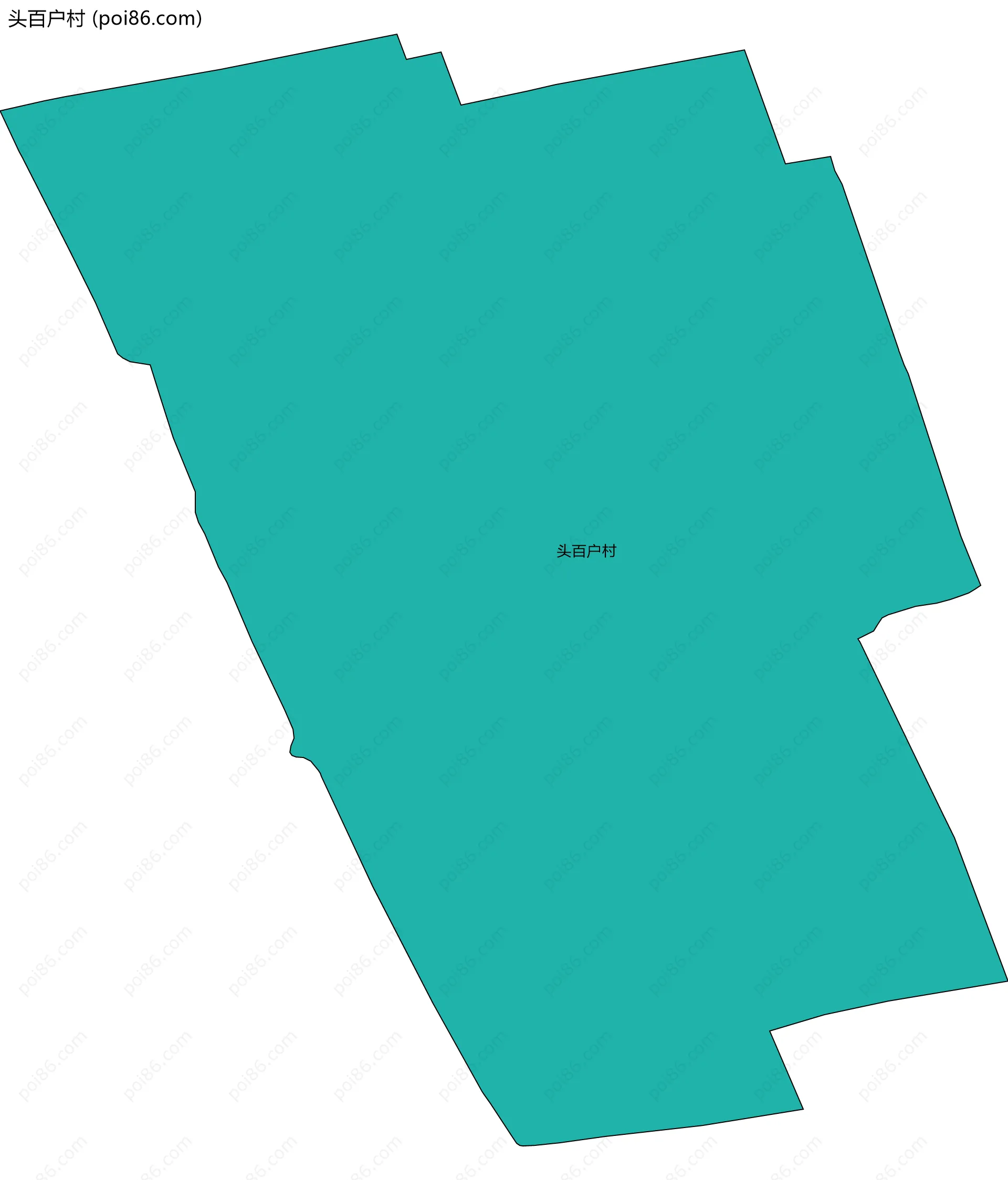 头百户村边界地图