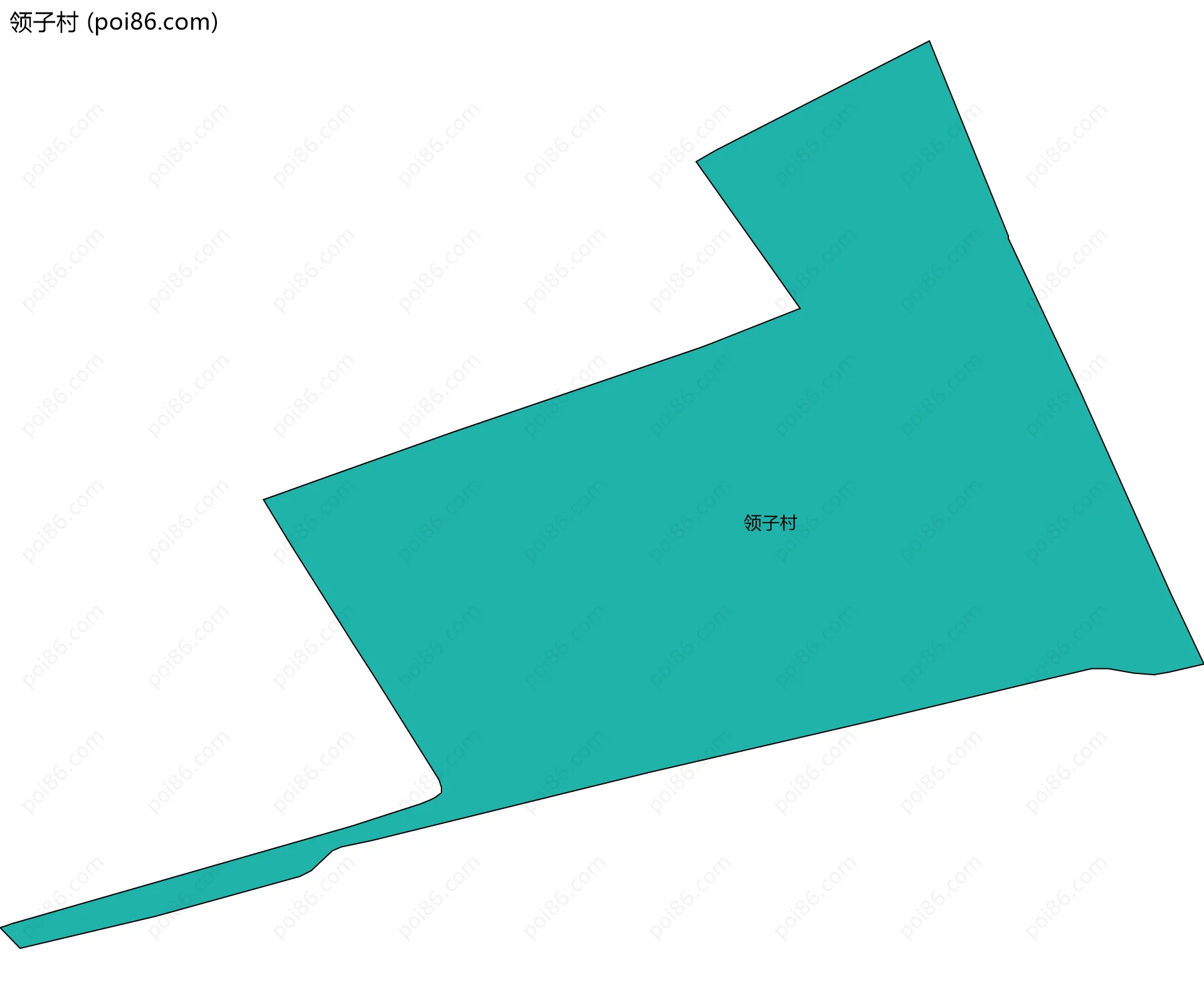领子村边界地图