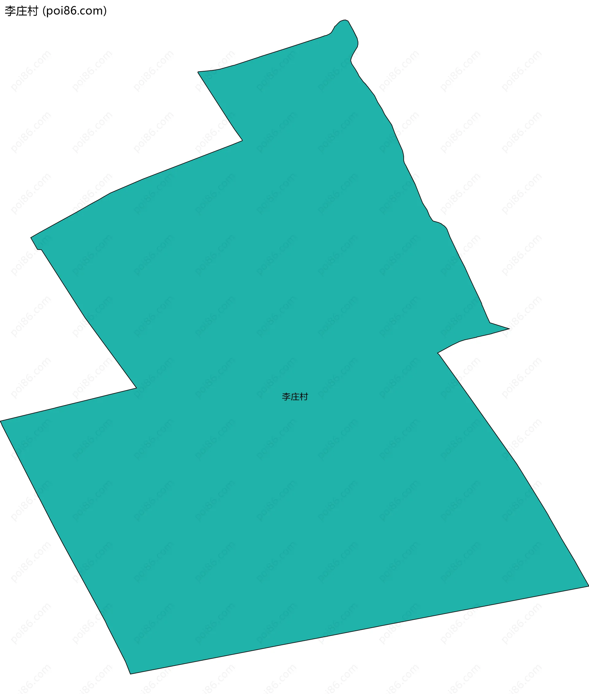 李庄村边界地图